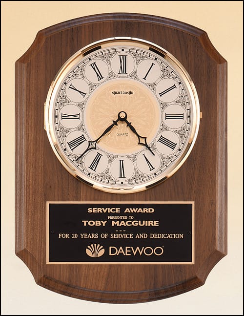 Wall Clock Plaque.
