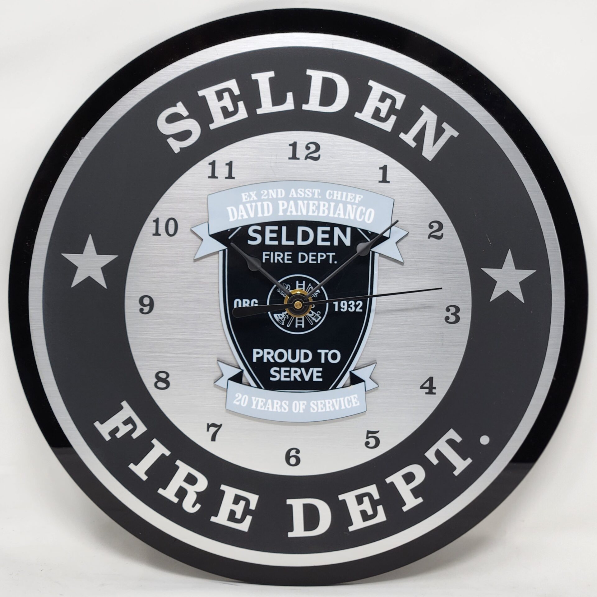 Dept Patch Years of Service Clock.
