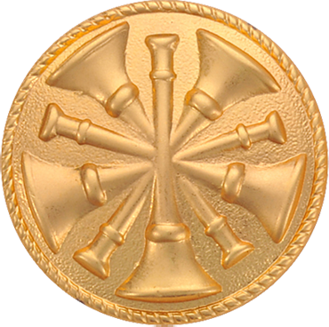 Impressive Chief Insignia with Five Crossed Horns.