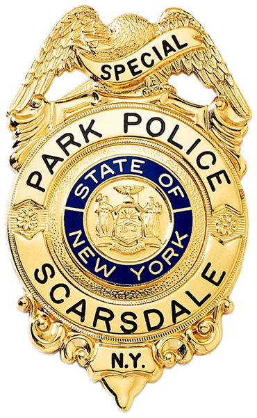 Badge with Eagle Holding a Ribbon.