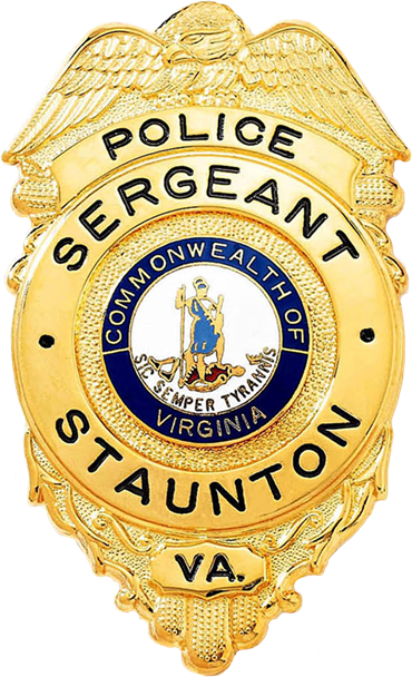 Badge with Eagle and Circular Panel.