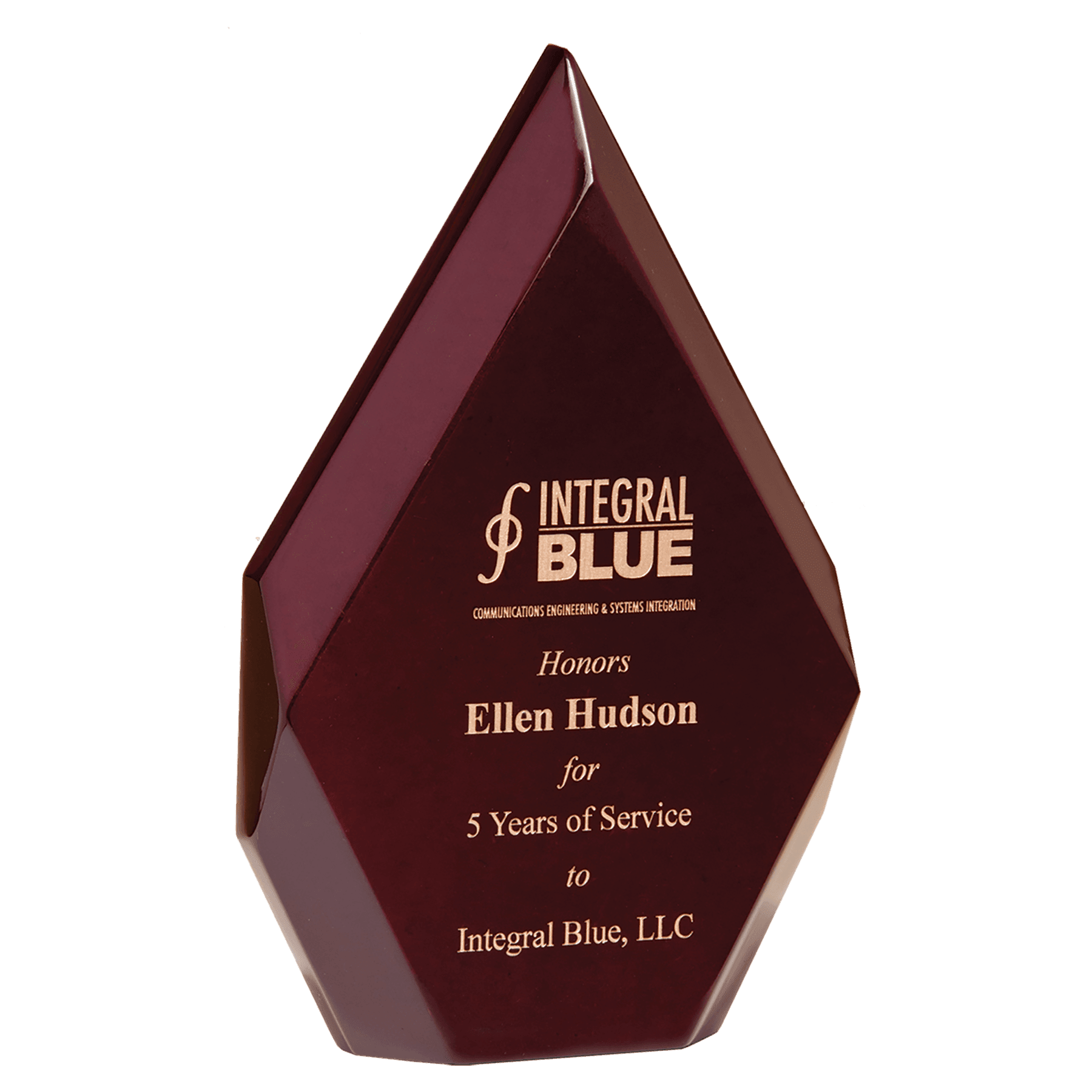 High Gloss Rosewood Diamond.