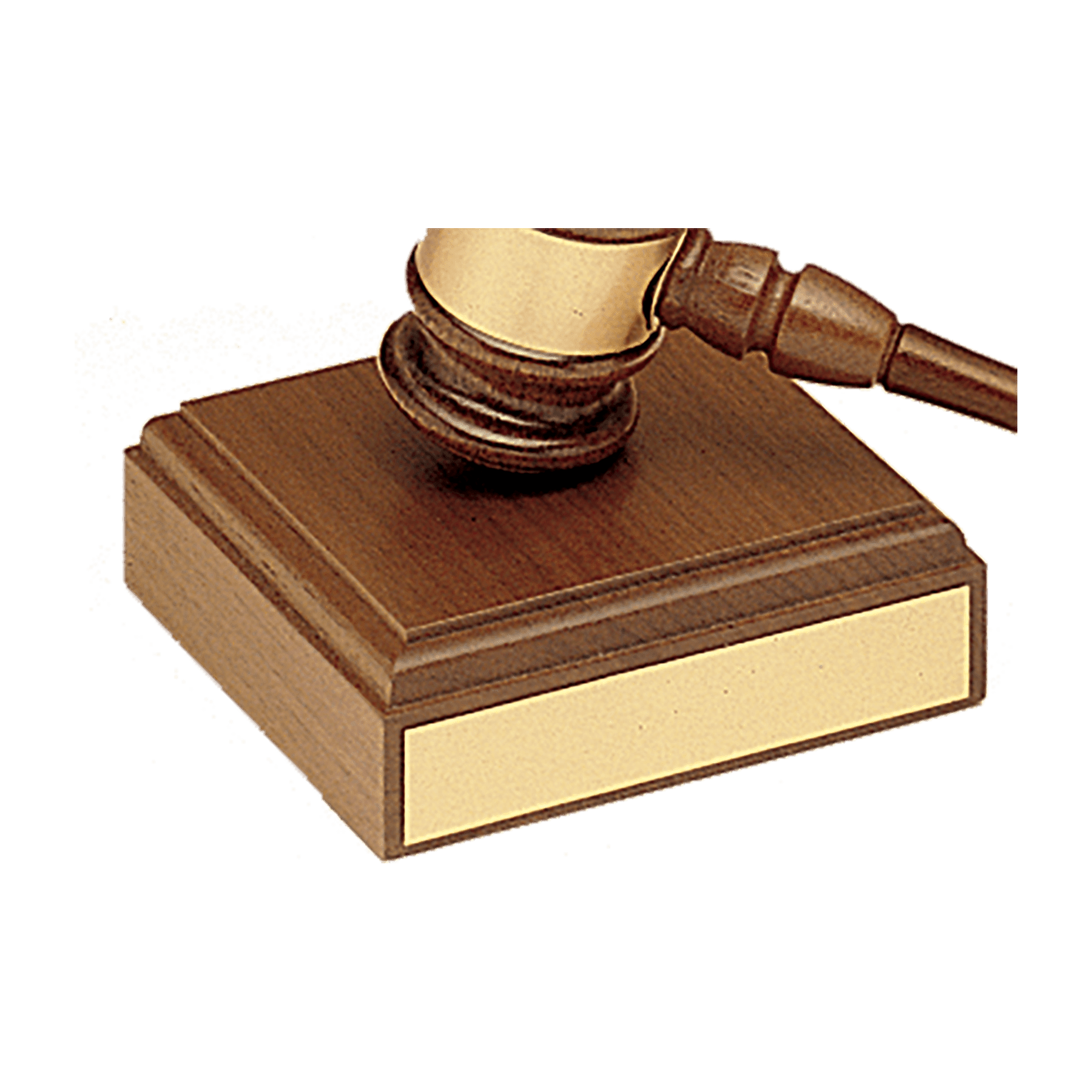 American Walnut Gavel Sounding Block (Block Only).
