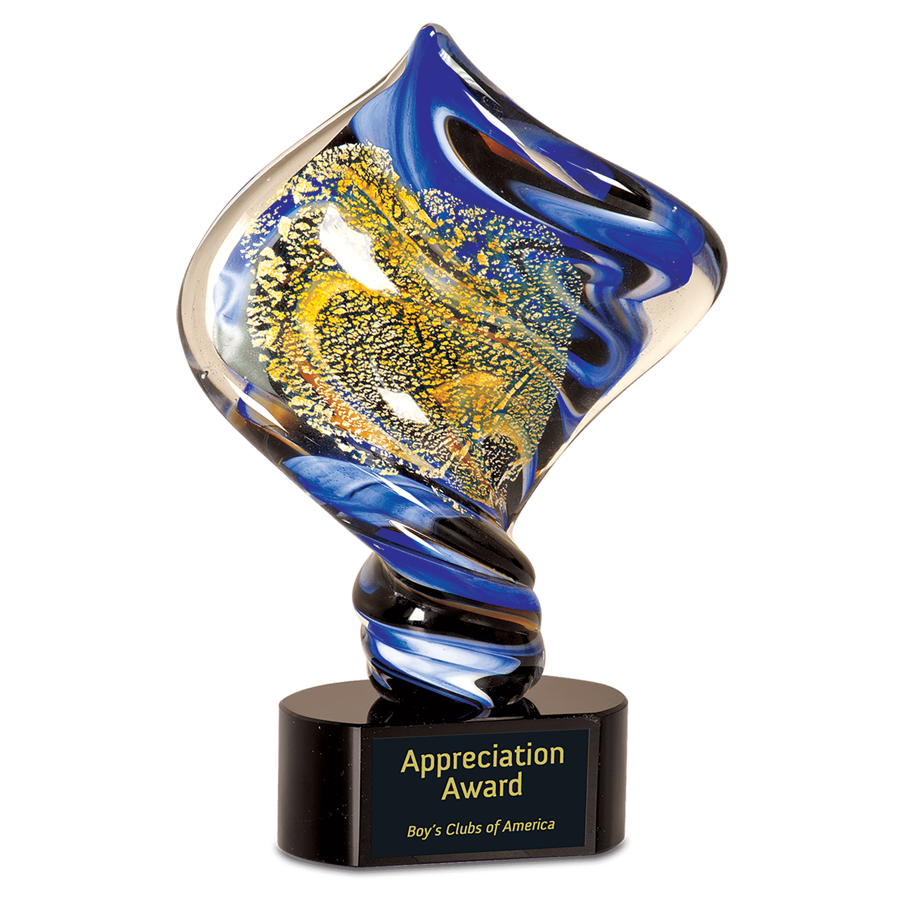 Diamond Twist Art Glass.