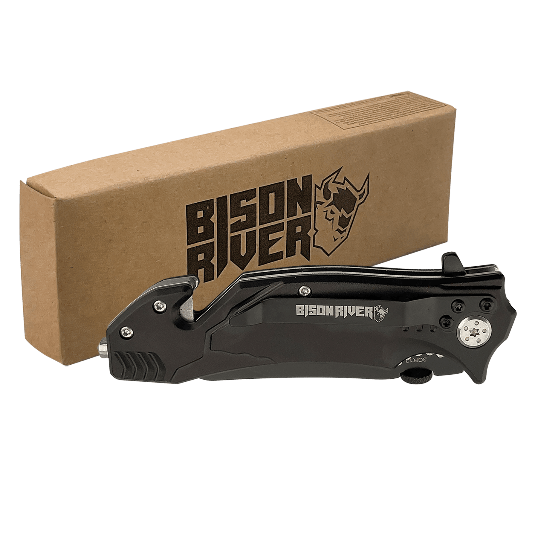 Anodized Aluminum Rescue Knife.