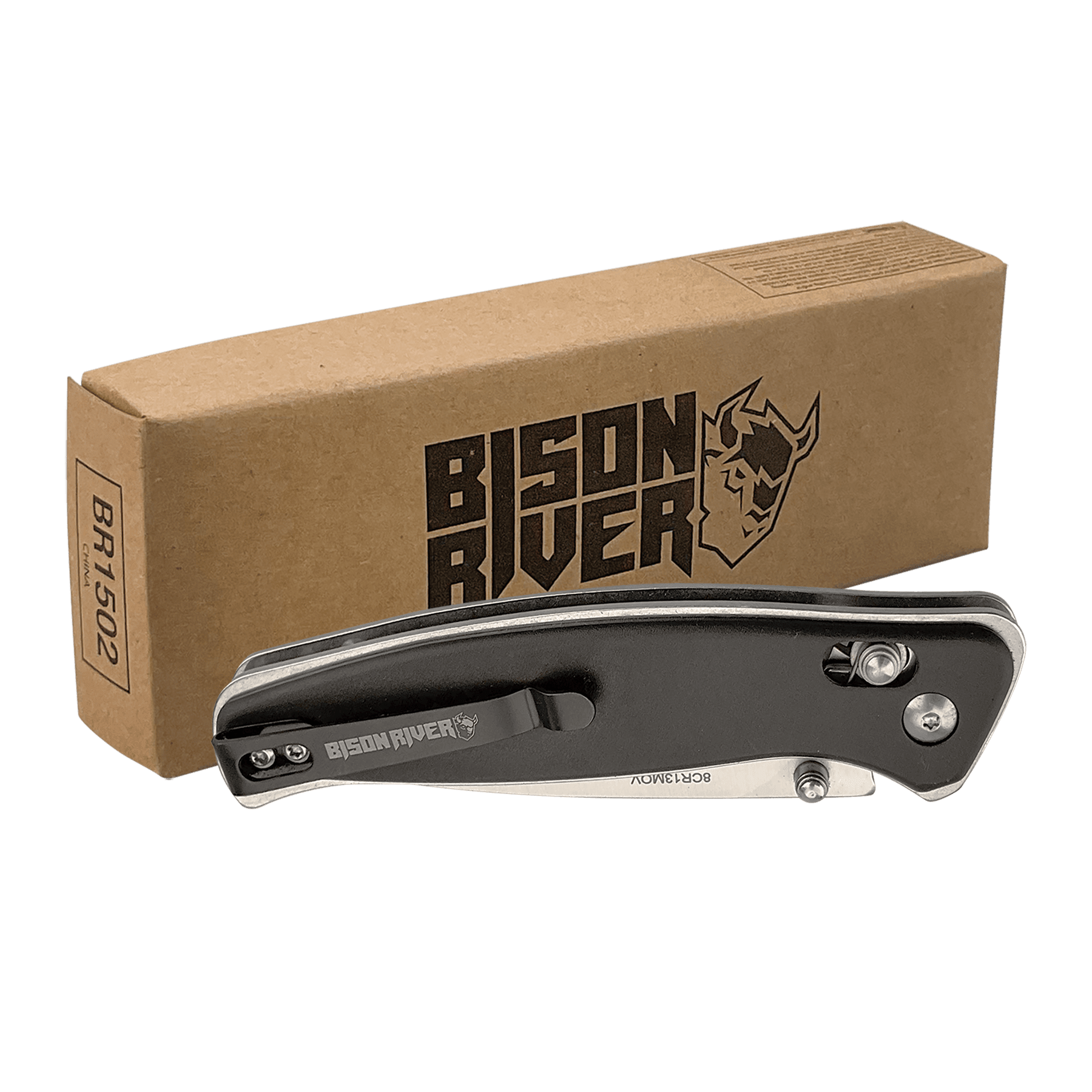 Anodized Aluminum Black Button Lock Knife.