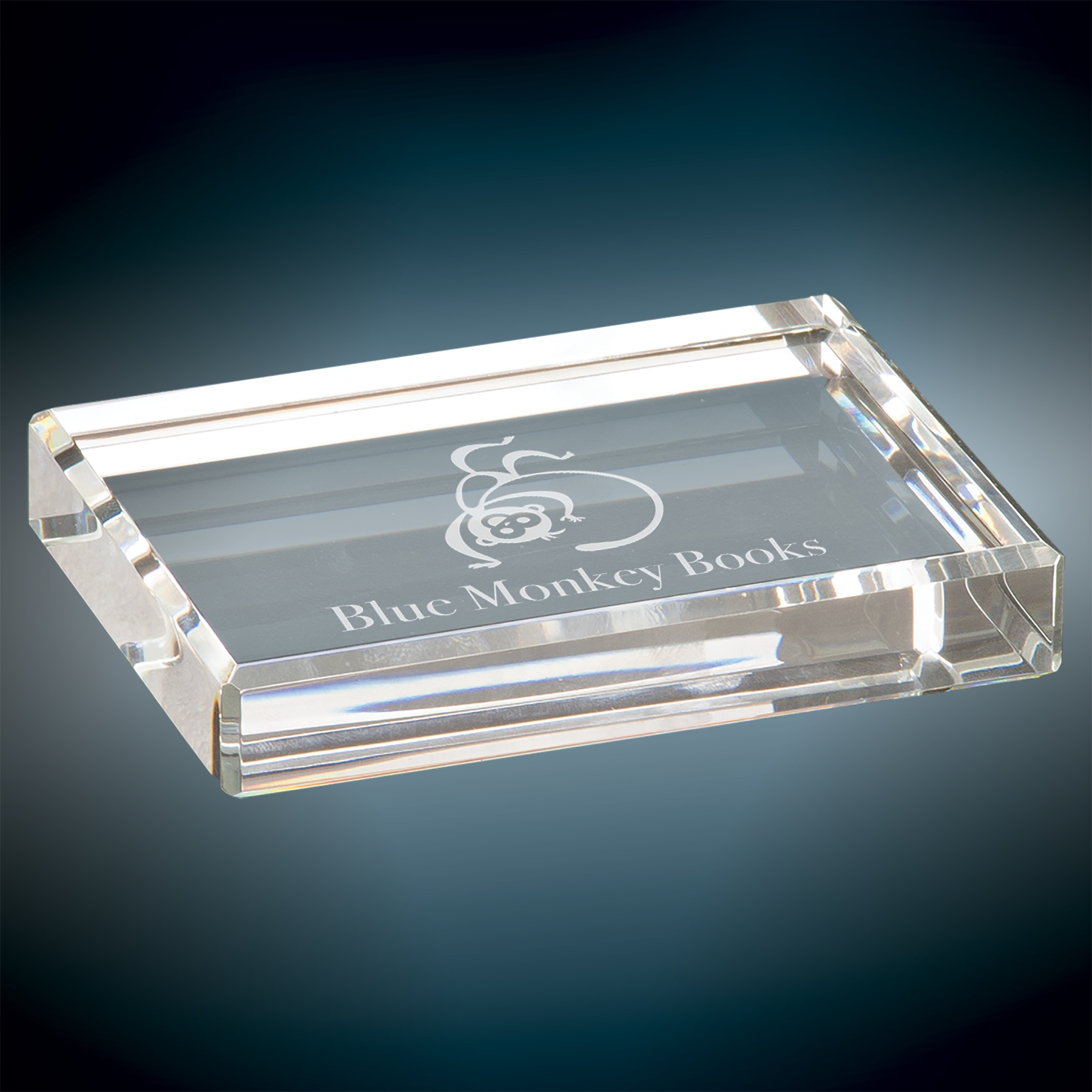 Crystal Rectangle Paperweight.