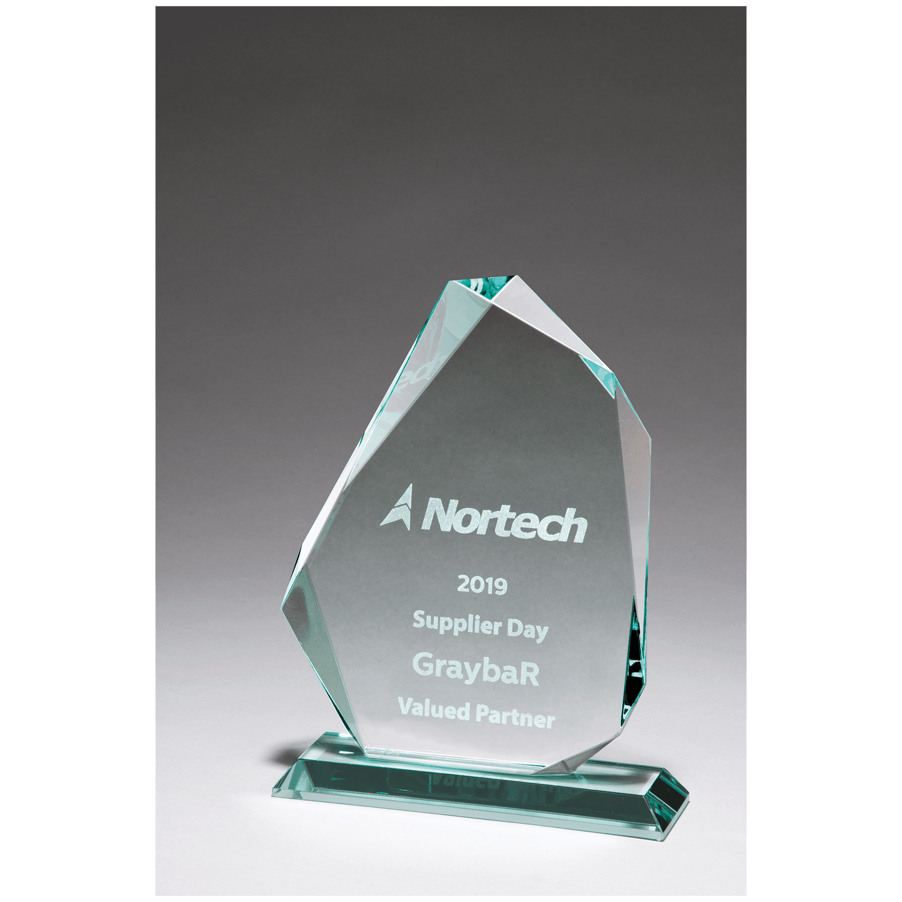 Thick Jade Glass Award.