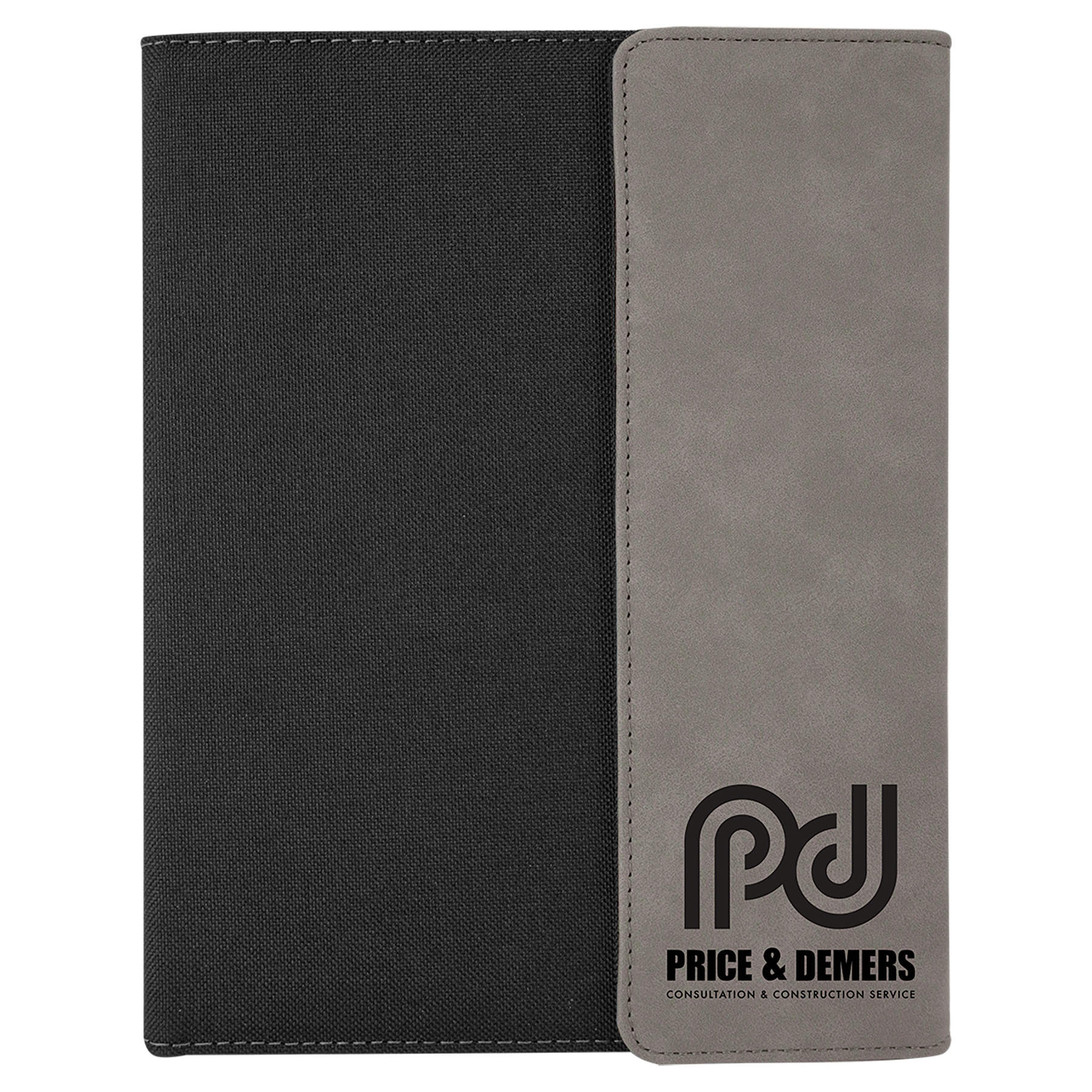 Small Laserable Leatherette Canvas Portfolio with Pad.