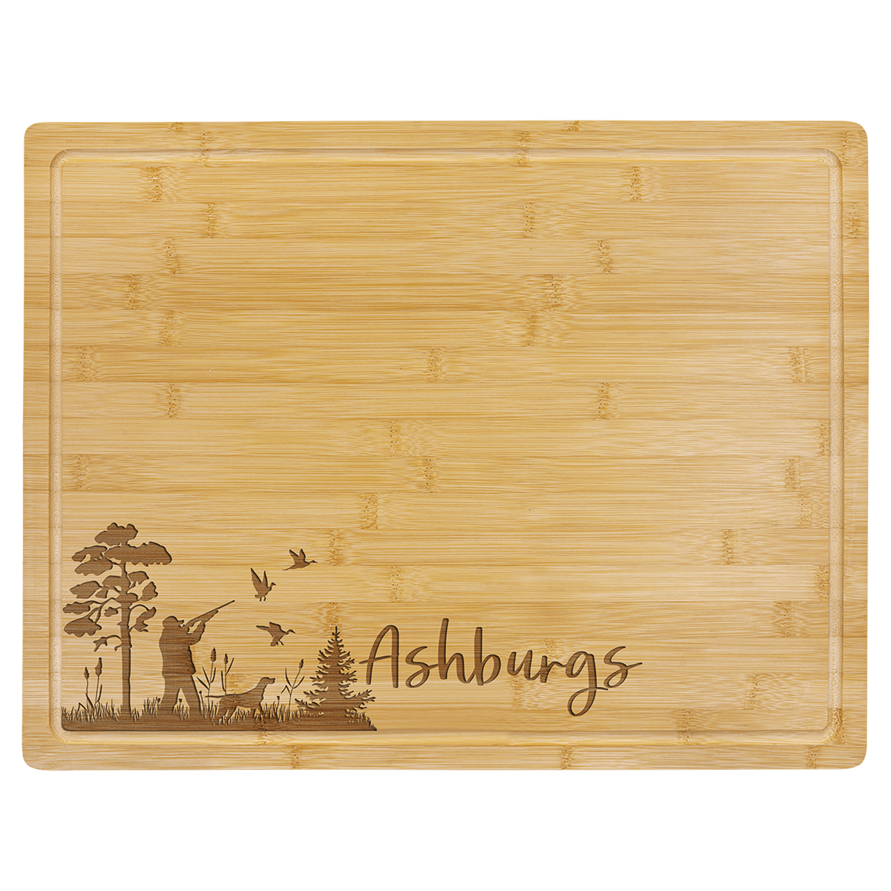 Bamboo Cutting Board with Drip Ring.