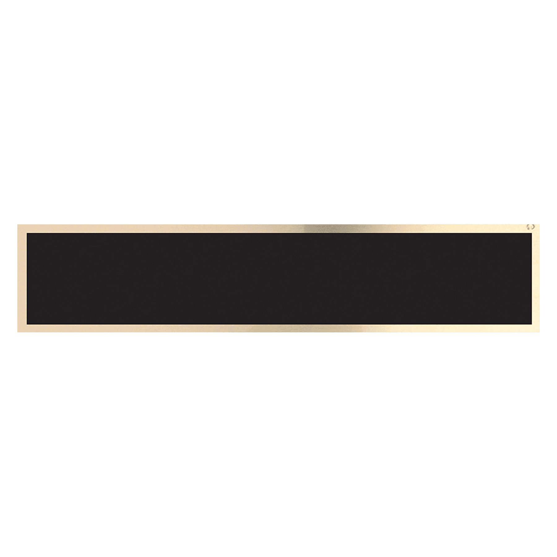 Black/Gold Brass Plate for 10 1/2" Desk Wedges