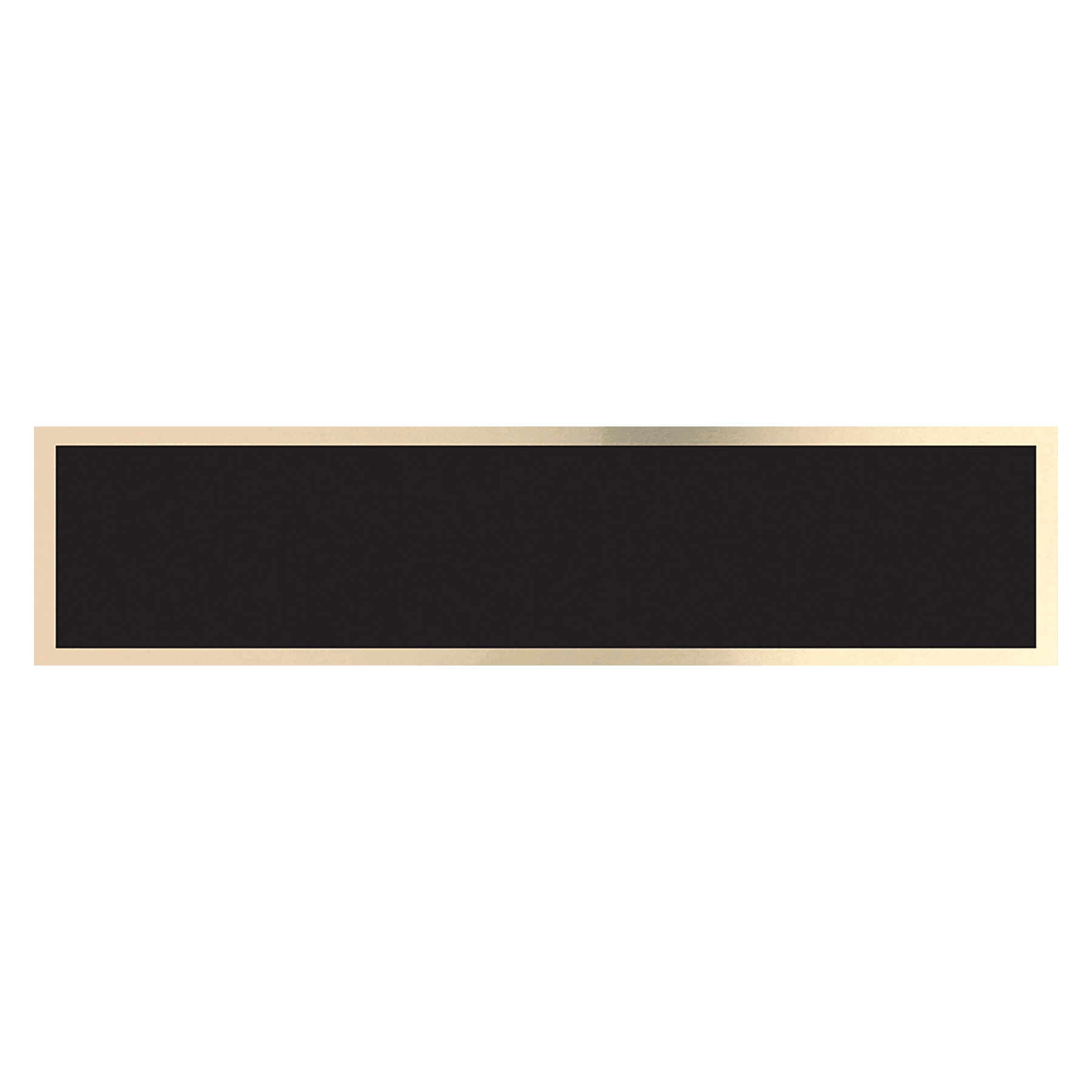 Black/Gold Brass Plate or 8 1/2" Desk Wedges.