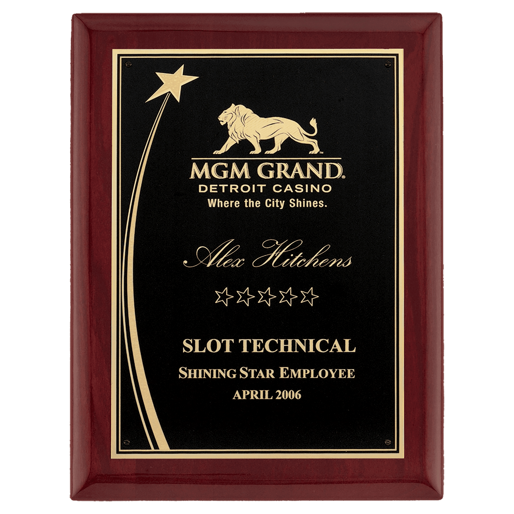 Rosewood Piano with Shooting Star.
