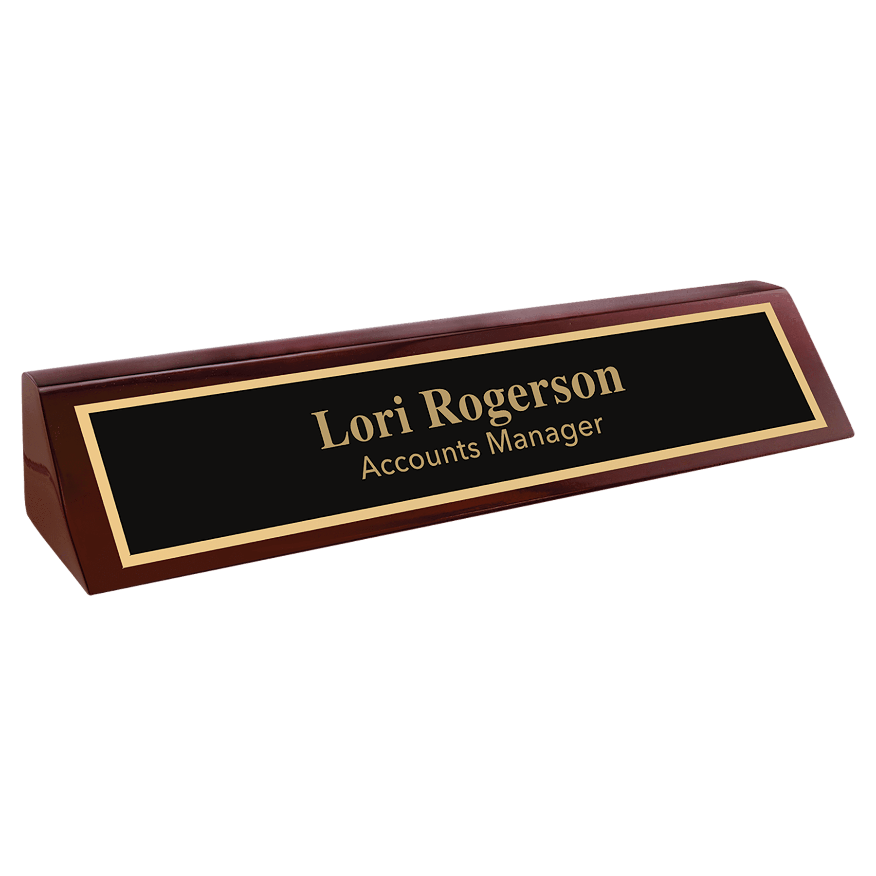 Rosewood Piano Finish Desk Wedge.
