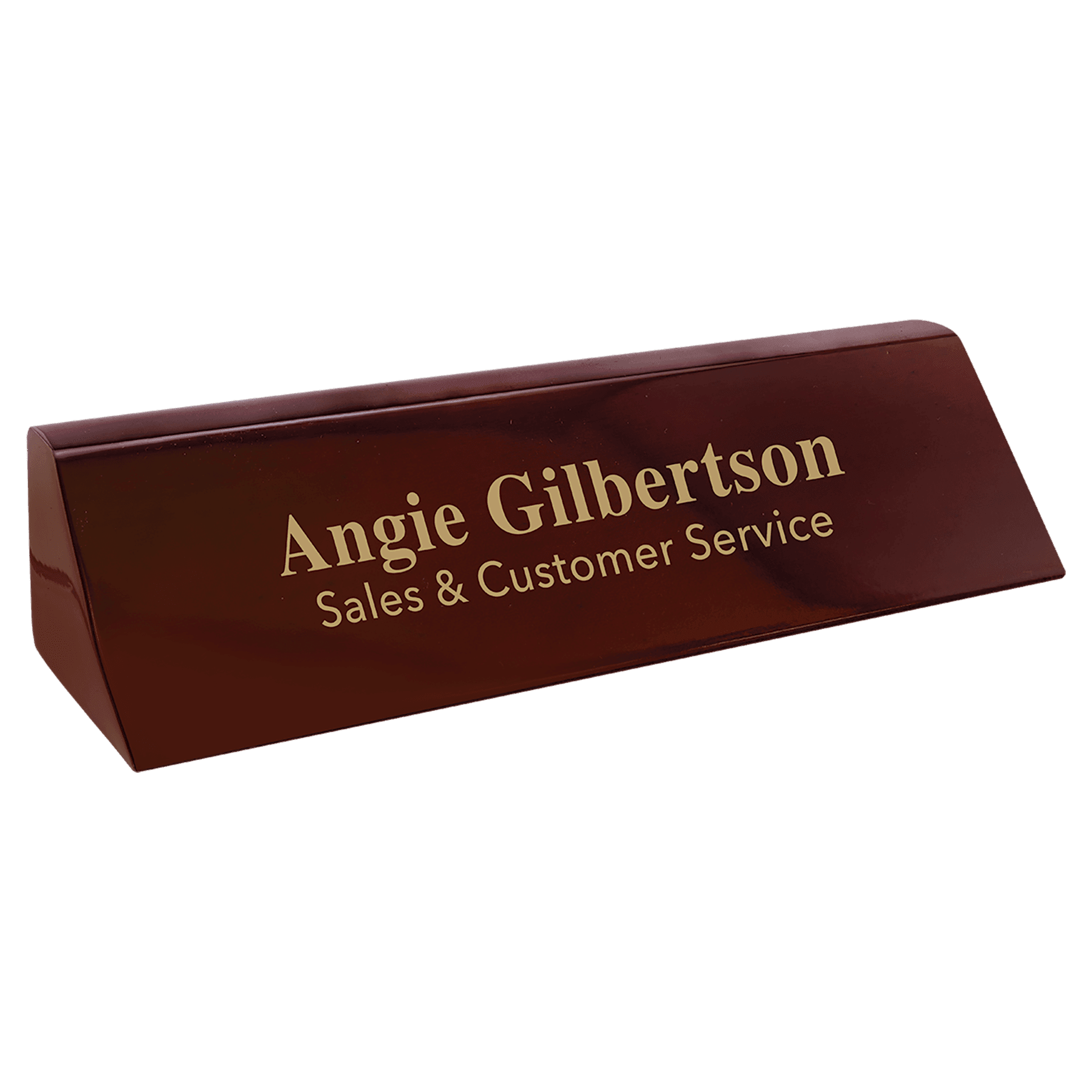 Rosewood Piano Finish Desk Wedge.