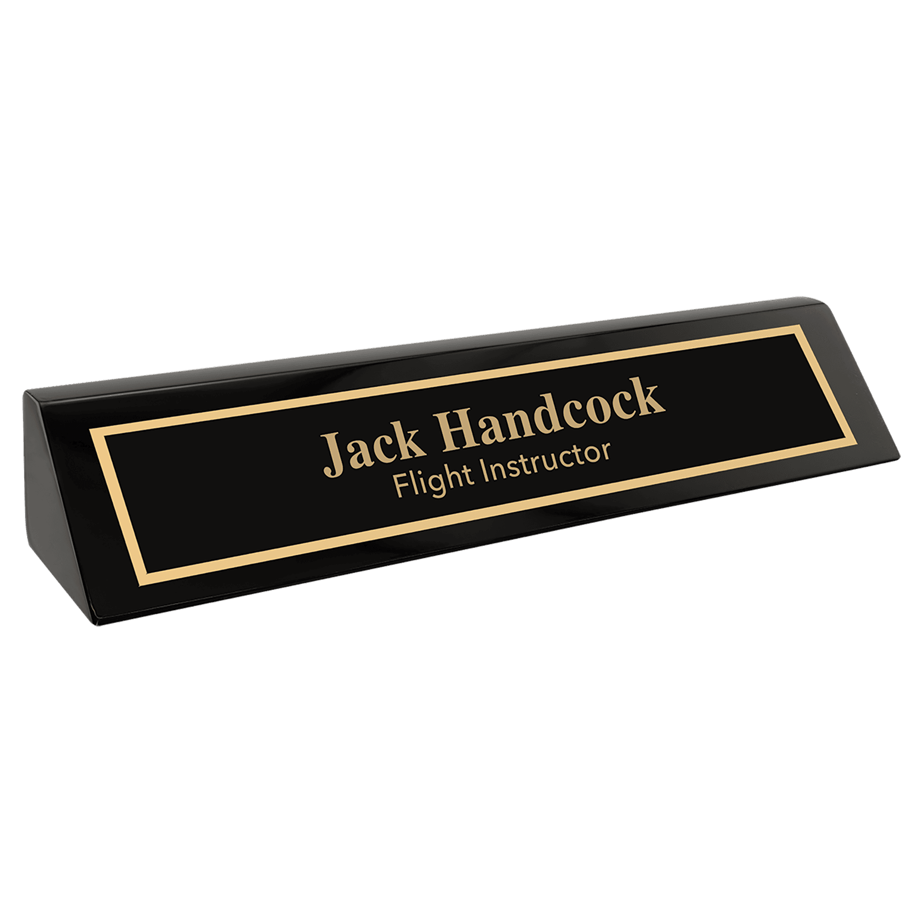 Black Piano Finish Desk Wedge.