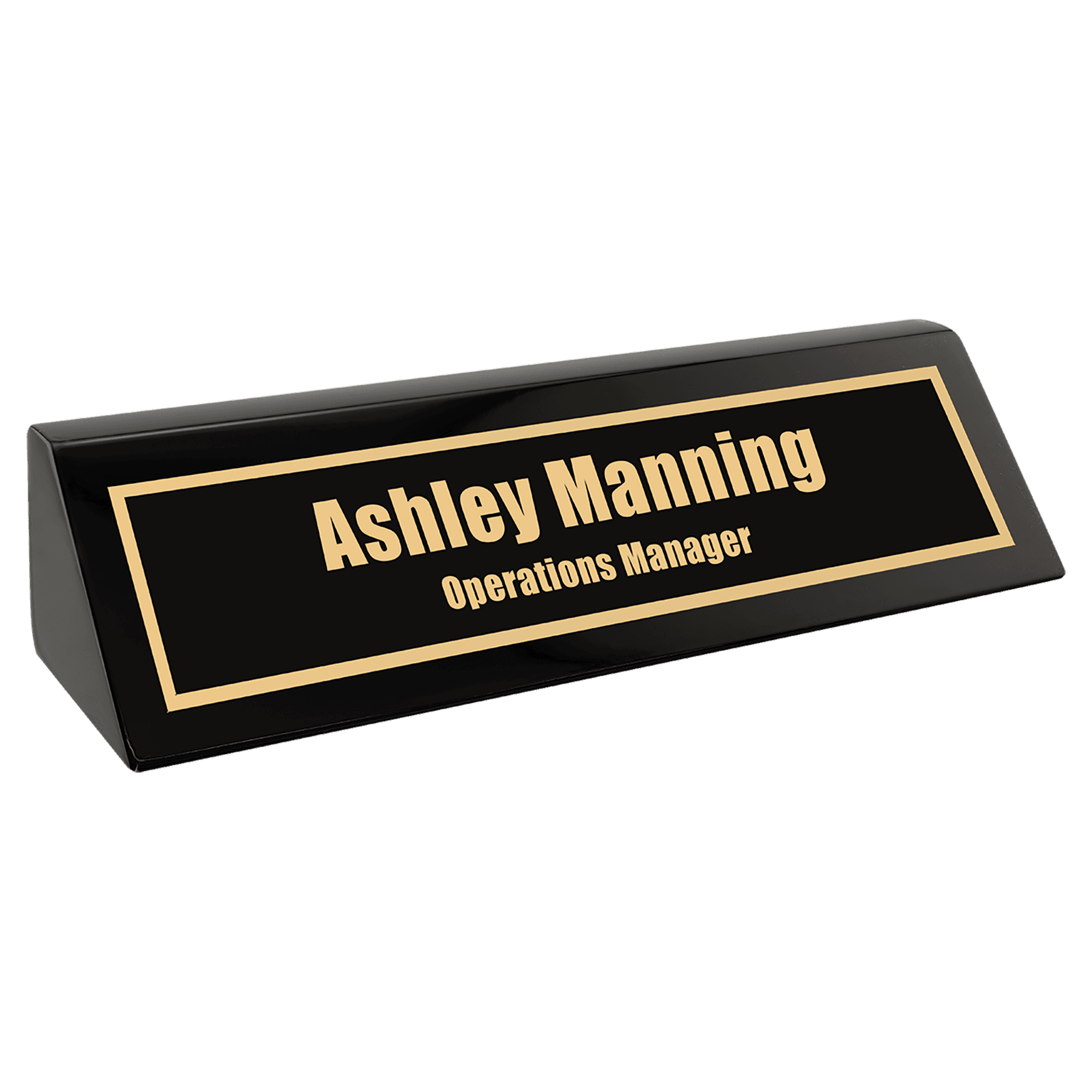 Black Piano Finish Desk Wedge.