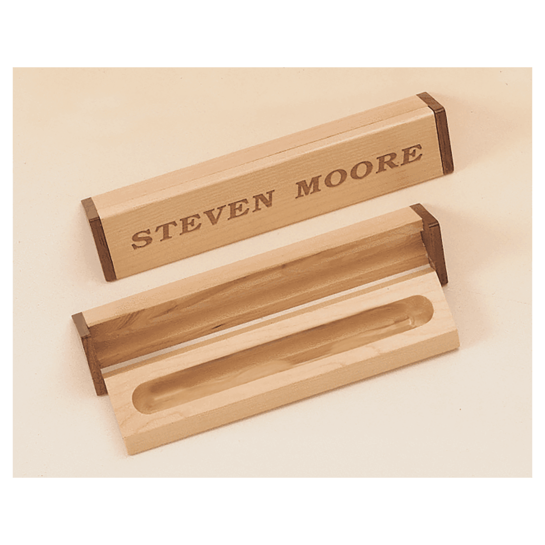 Maple and Walnut Pen Case.