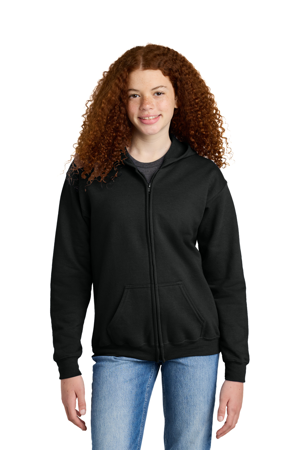 Gildan ® Youth Heavy Blend  Full-Zip Hooded Sweatshirt. 18600B