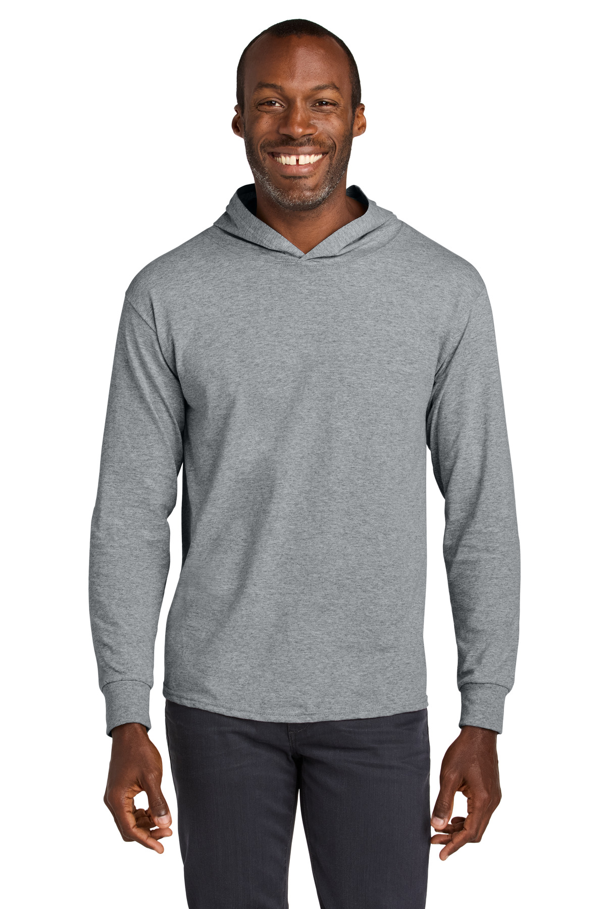 Jerzees Classics  Unisex Cotton Long Sleeve Hooded T-Shirt 363LH