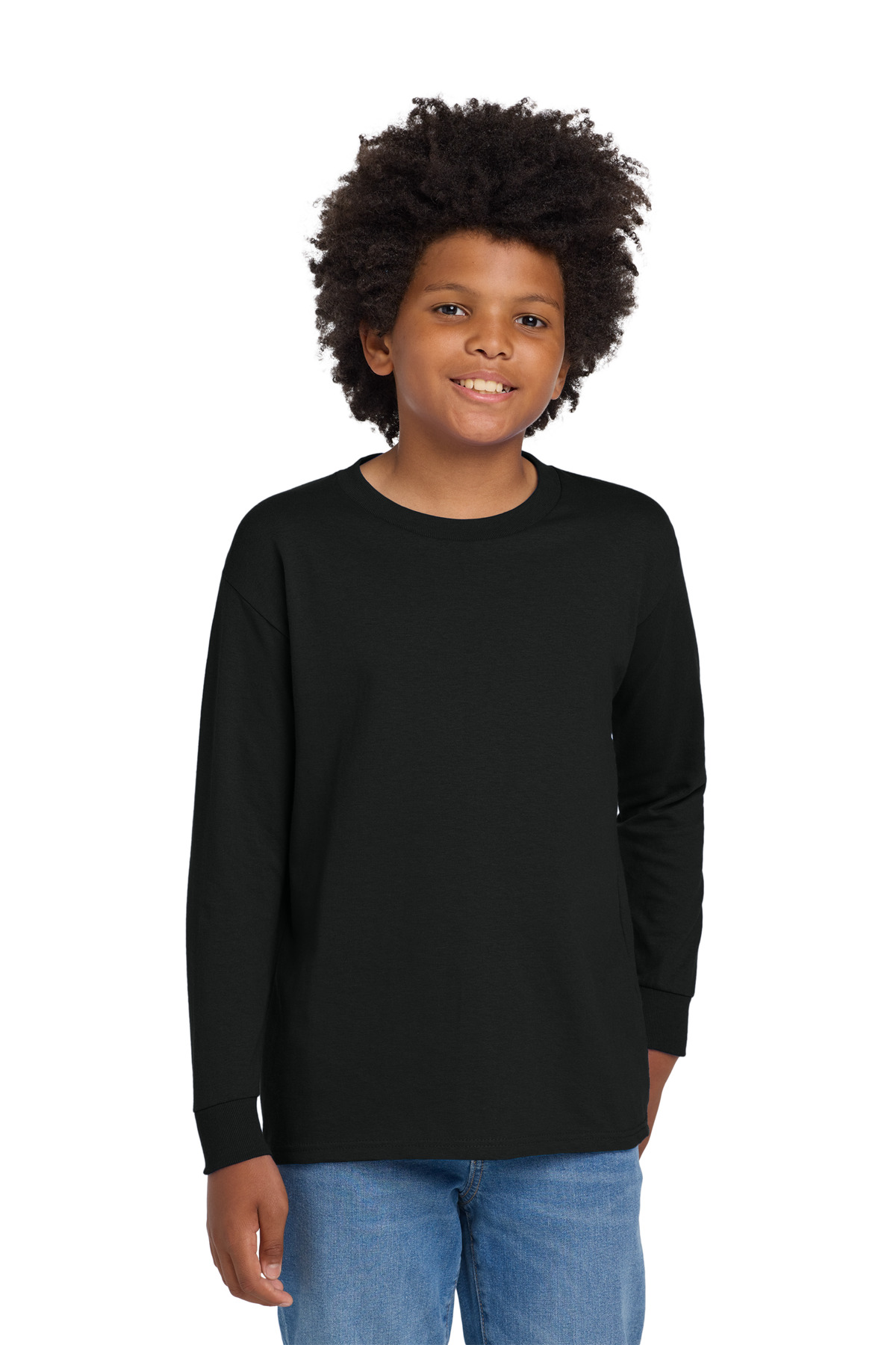 Gildan ® Youth Heavy Cotton  100% Cotton Long Sleeve T-Shirt. 5400B
