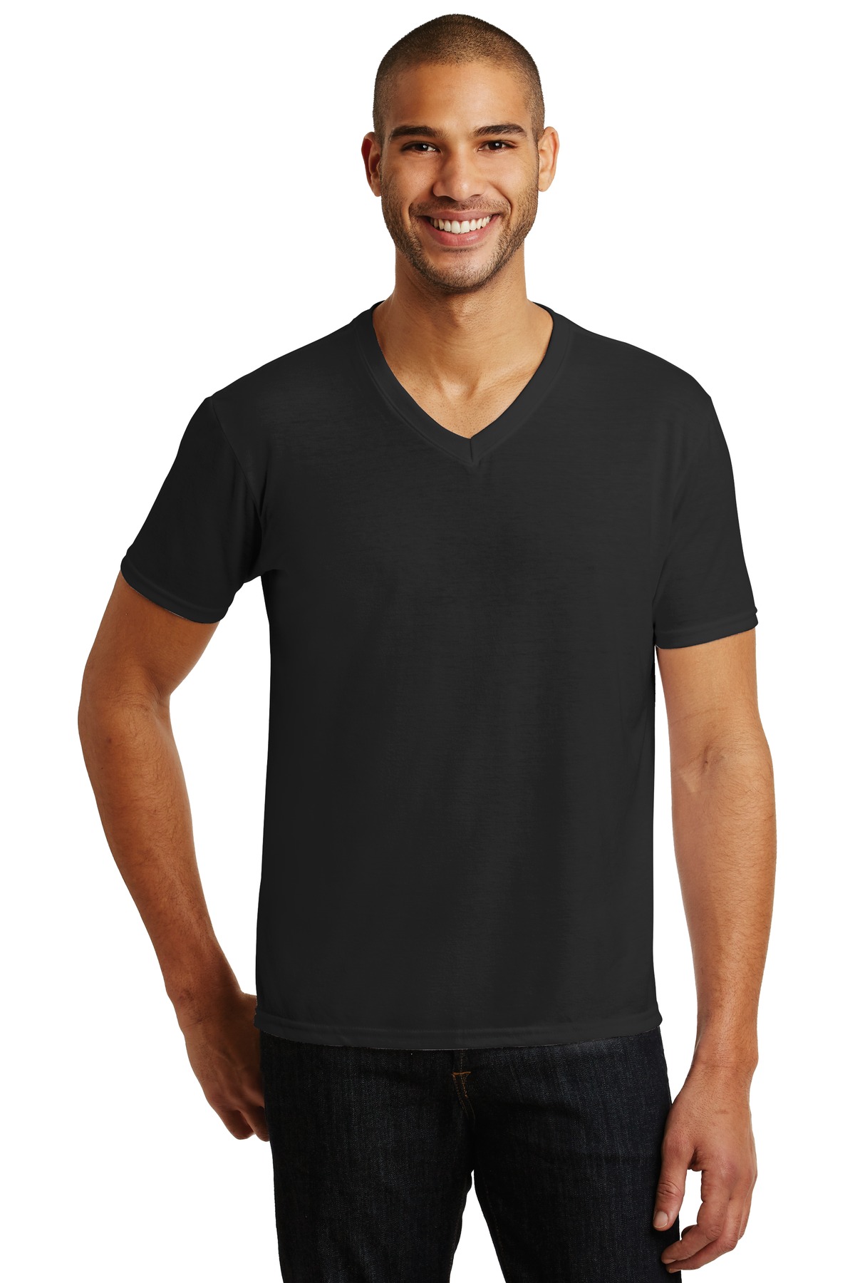 Anvil ® Tri-Blend V-Neck Tee. 6752