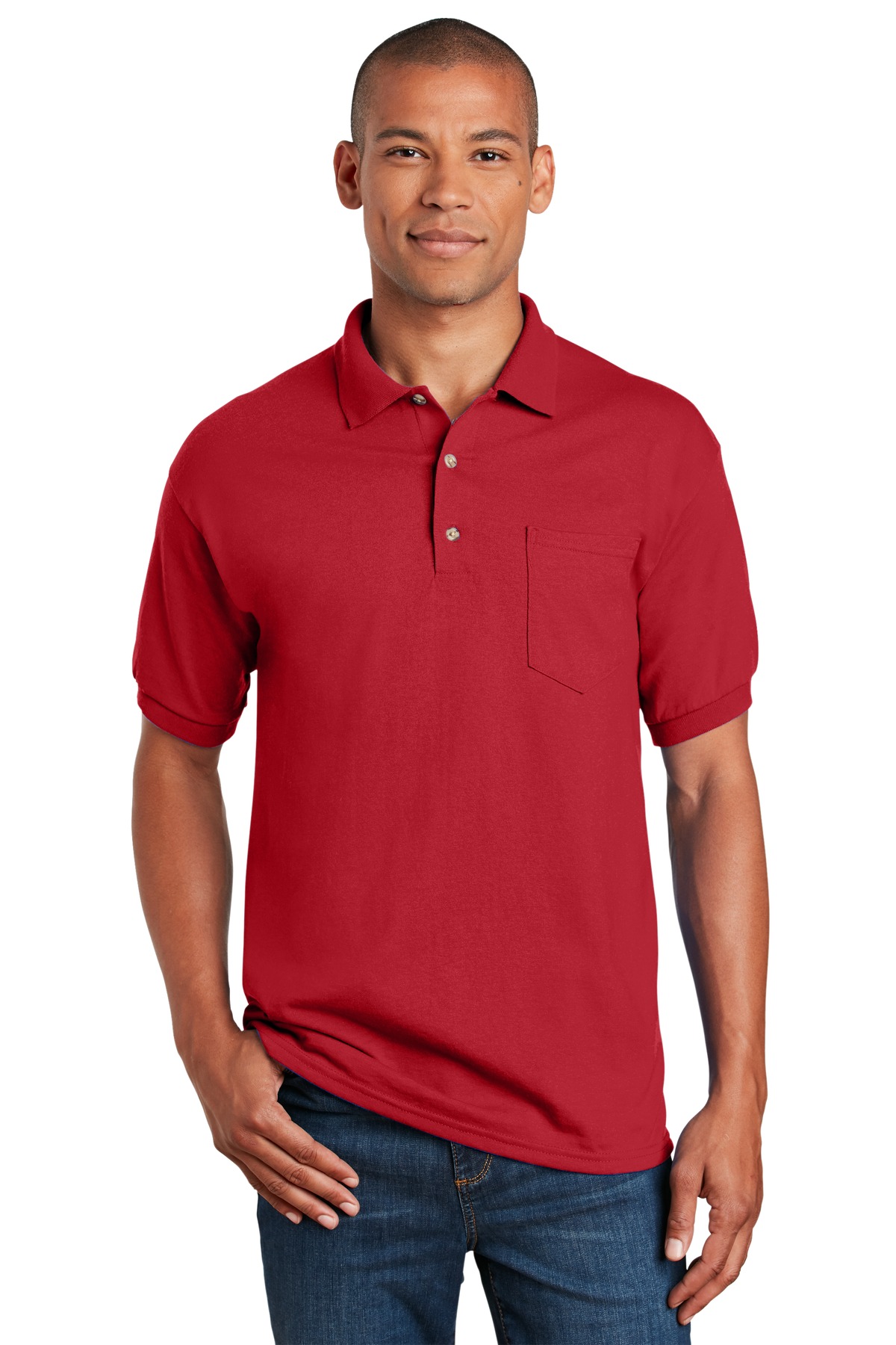 Gildan ® DryBlend ® 6-Ounce Jersey Knit Sport Shirt with Pocket. 8900