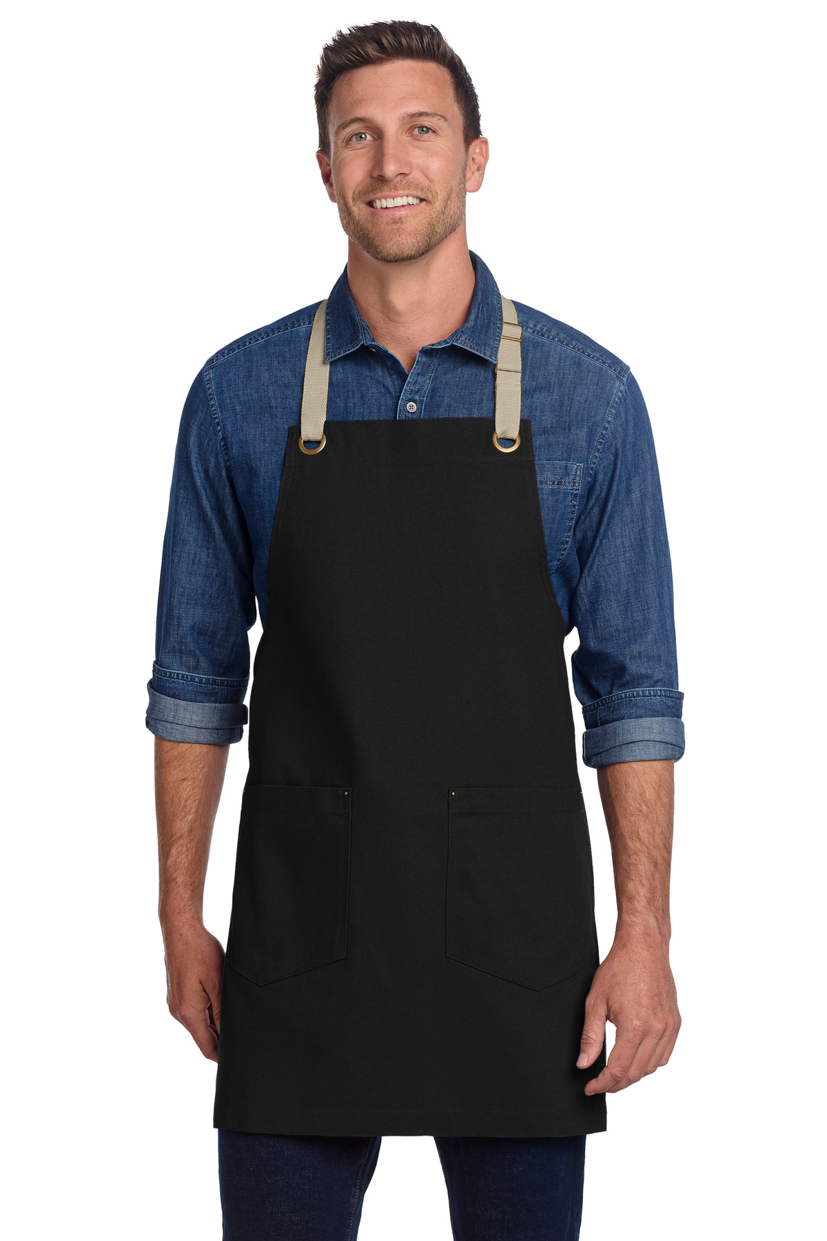 Port Authority ® Canvas Full-Length Two-Pocket Apron A815
