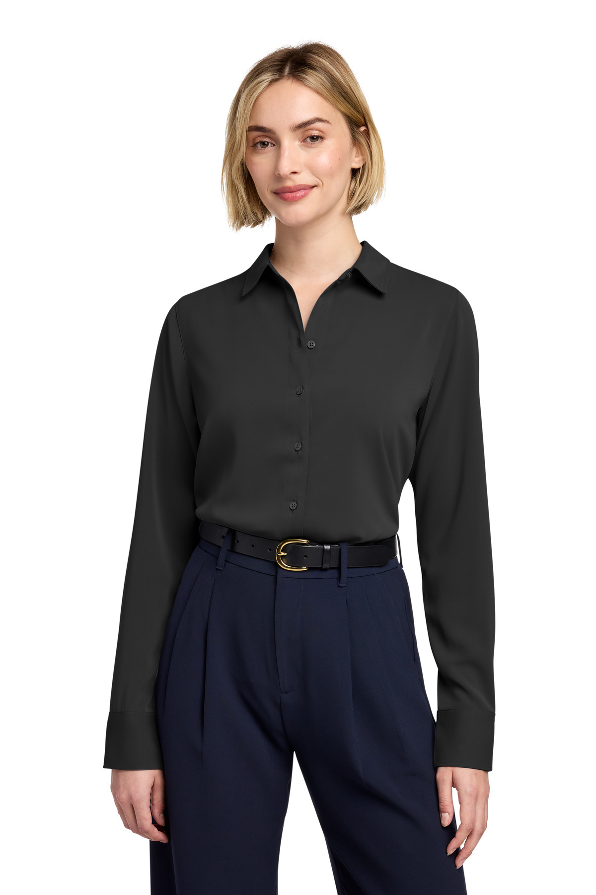 Brooks Brothers ® Women's Full-Button Satin Blouse BB18007
