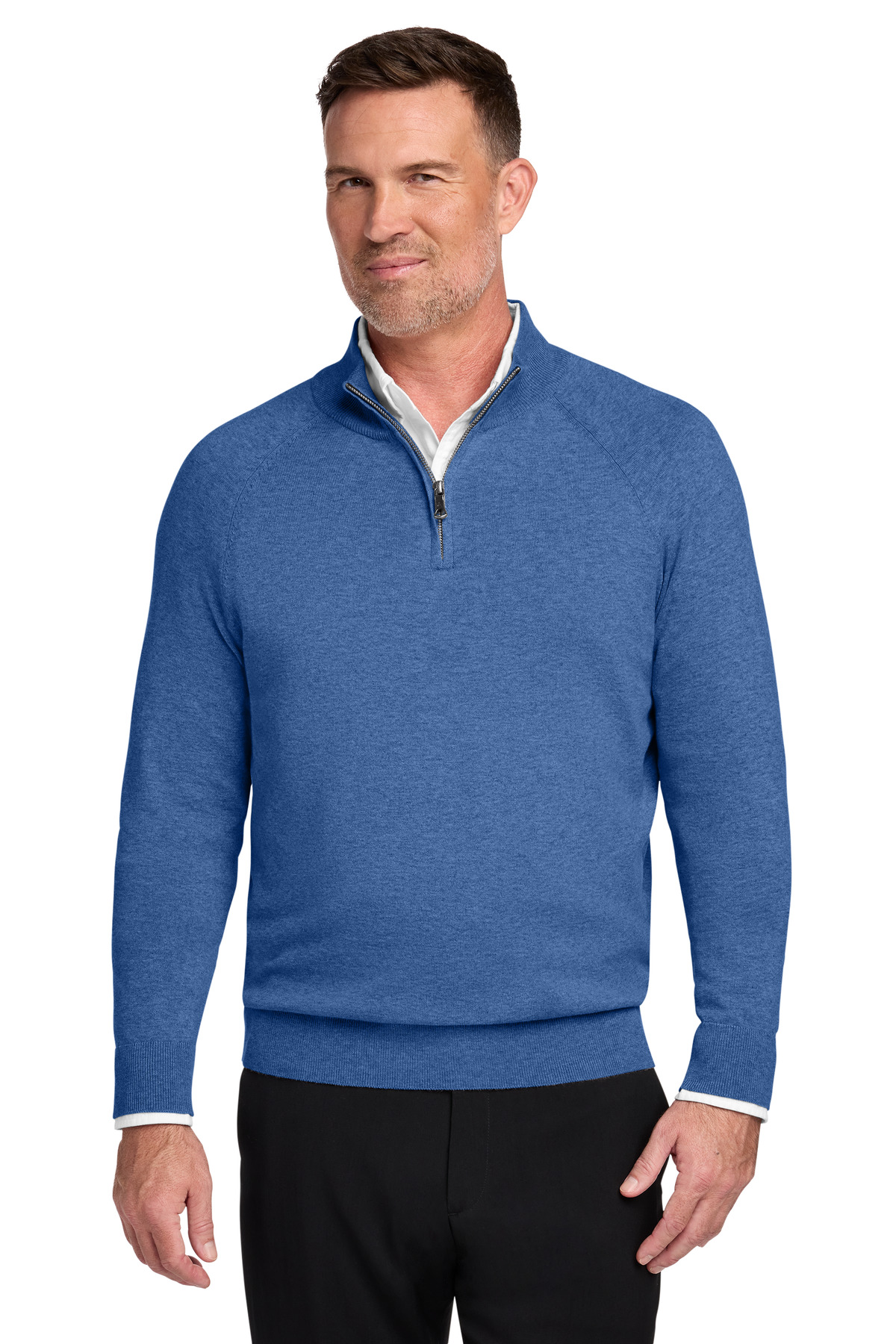Brooks Brothers ® Cotton Stretch 1/4-Zip Sweater BB18402