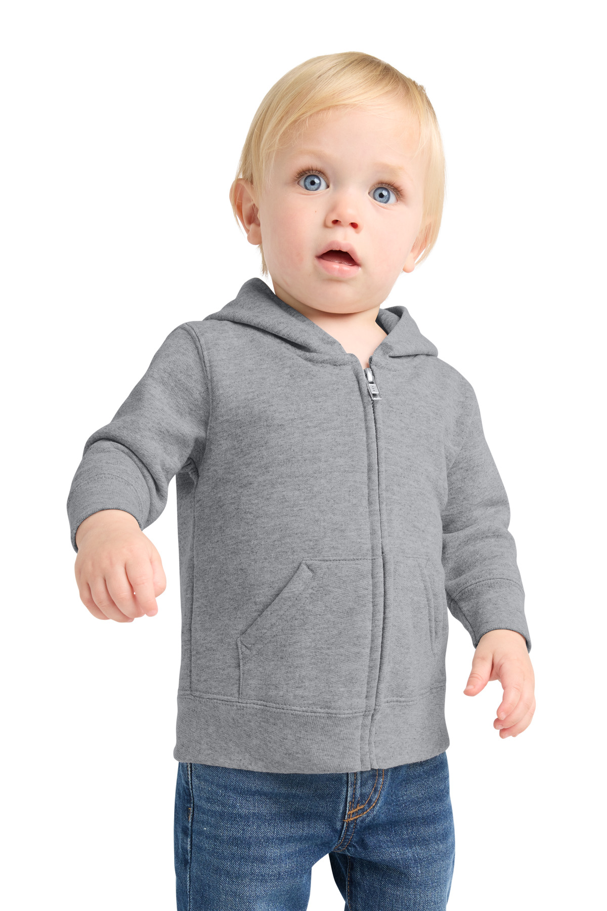 Port & Co  Infant Core Fleece Full-Zip Hooded Sweatshirt. CAR78IZH