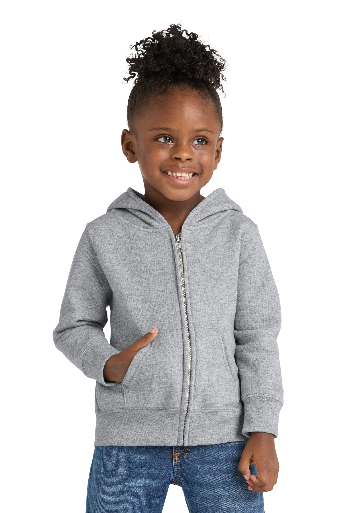 Port & Co  Toddler Core Fleece Full-Zip Hooded Sweatshirt. CAR78TZH