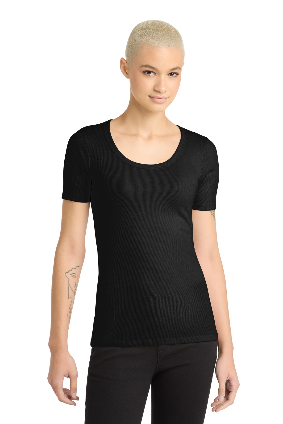 District ® Women's V.I.T.  Rib Scoop Neck Tee DT6020