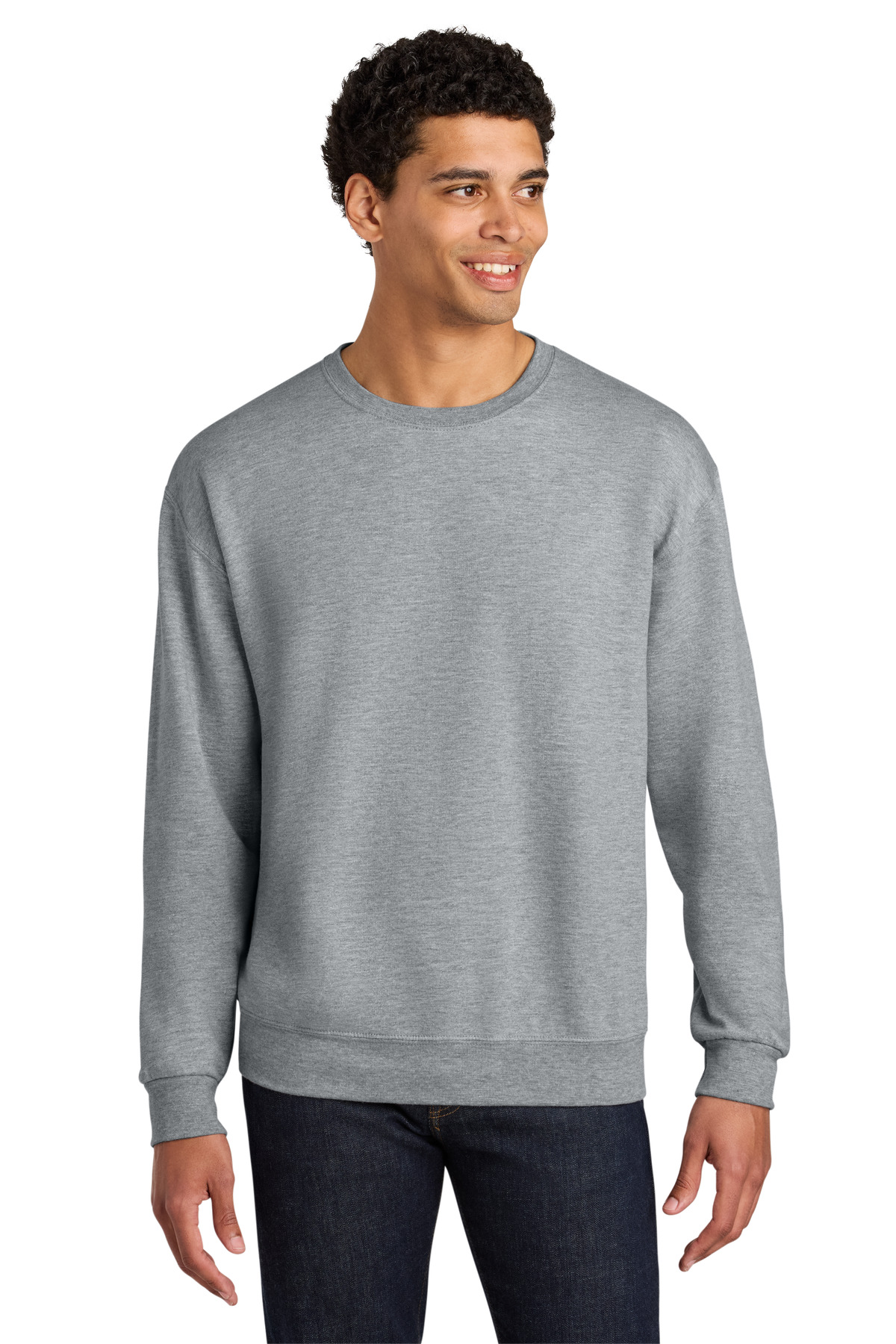 Jerzees Ultimate  Unisex CVC Ring Spun Crewneck Sweatshirt IC48M