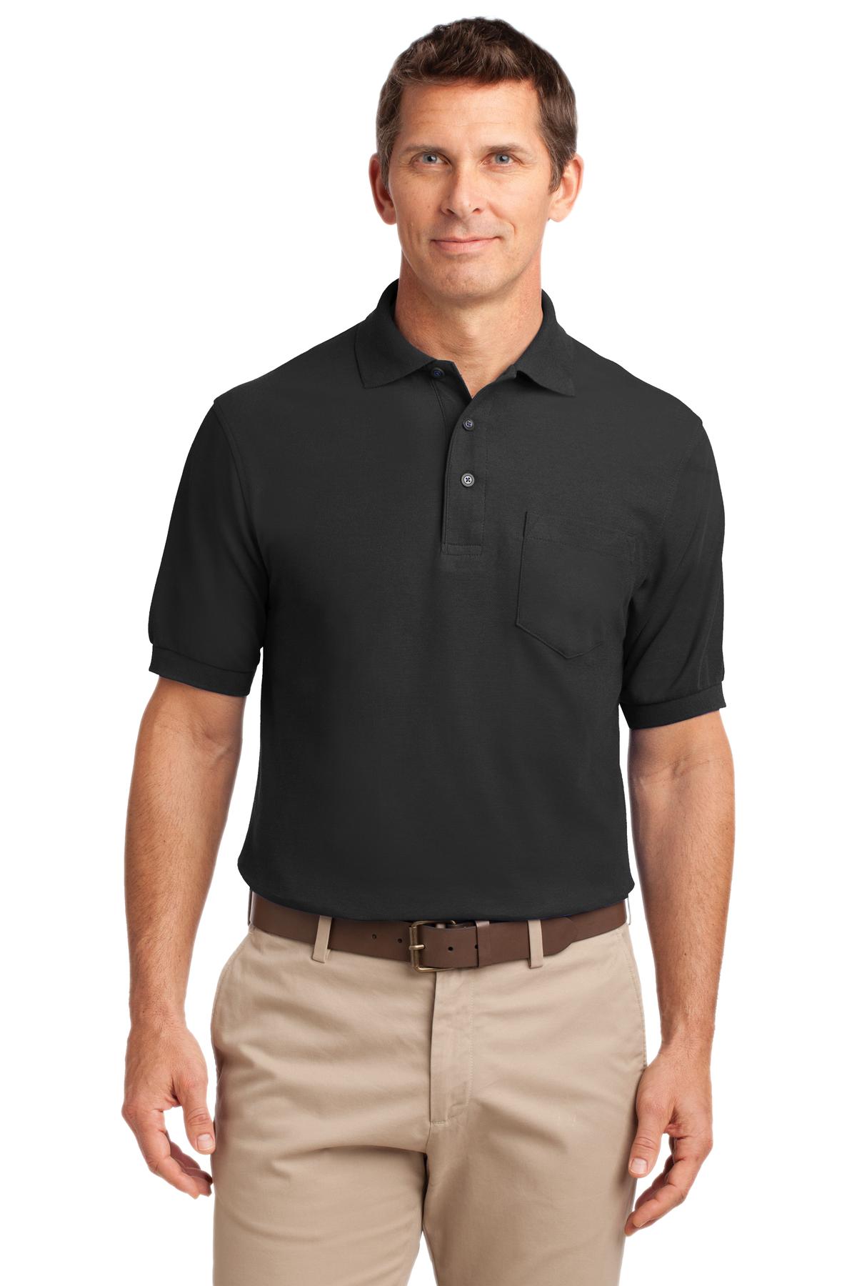 Port Authority ® Silk Touch Polo with Pocket. K500P