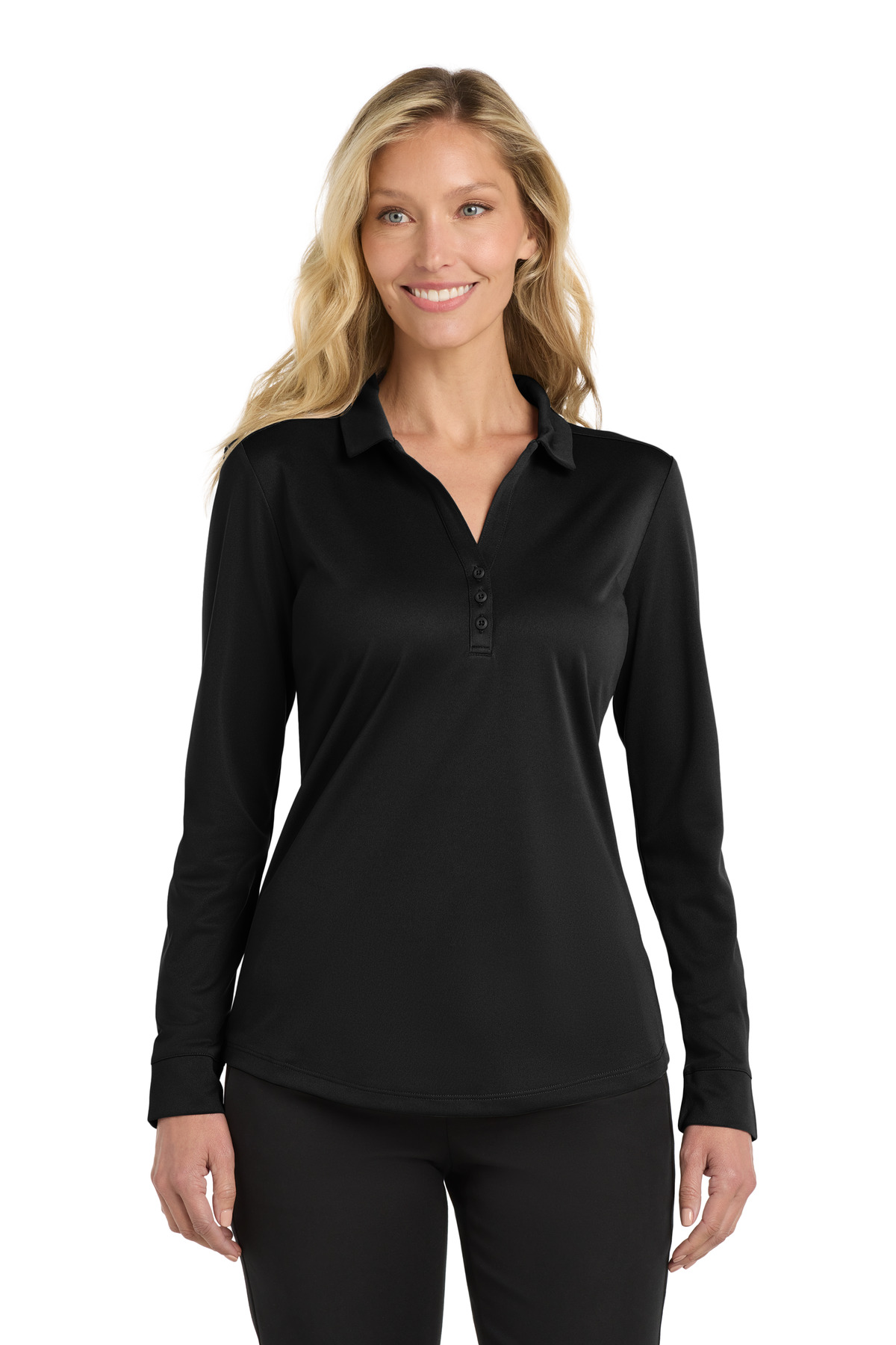 Port Authority ® Women's Silk Touch  Performance Long Sleeve Polo. L540LS