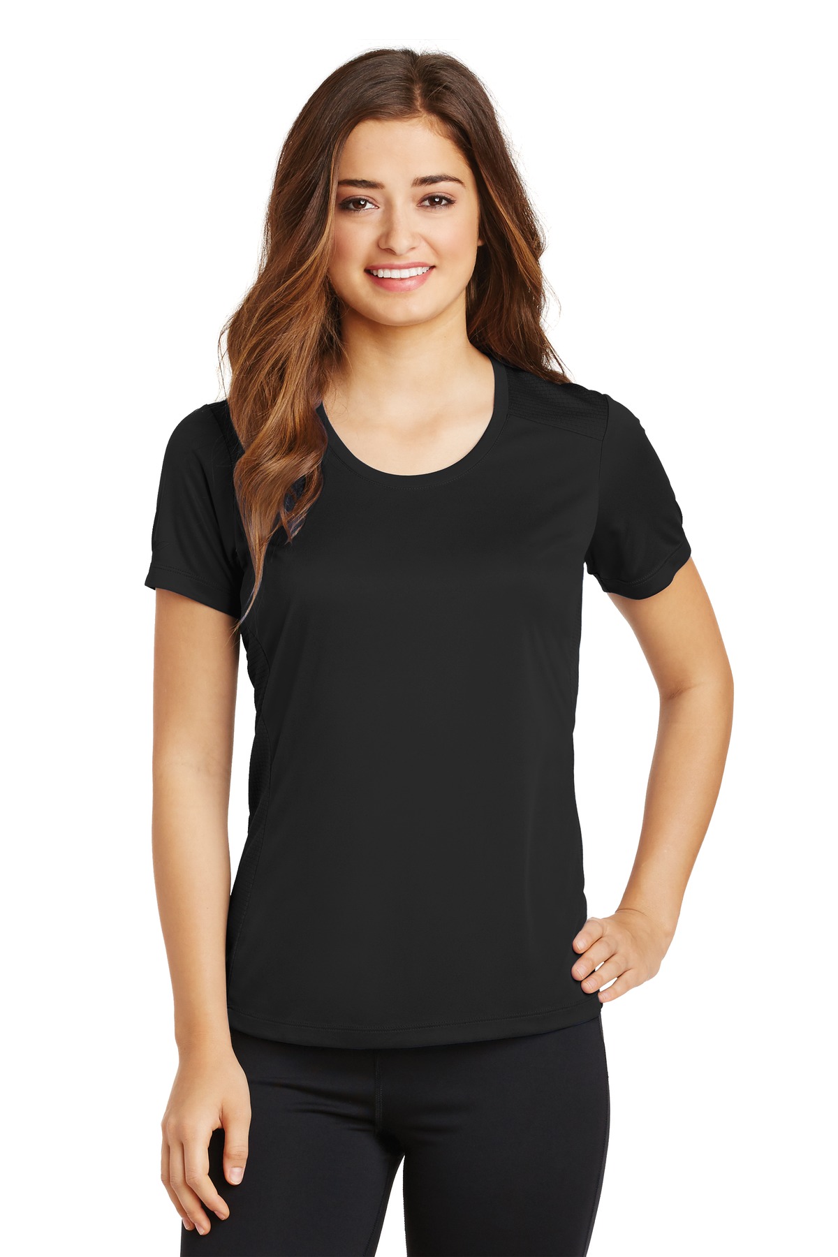 Sport-Tek ® Ladies PosiCharge ® Elevate Scoop Neck Tee. LST380