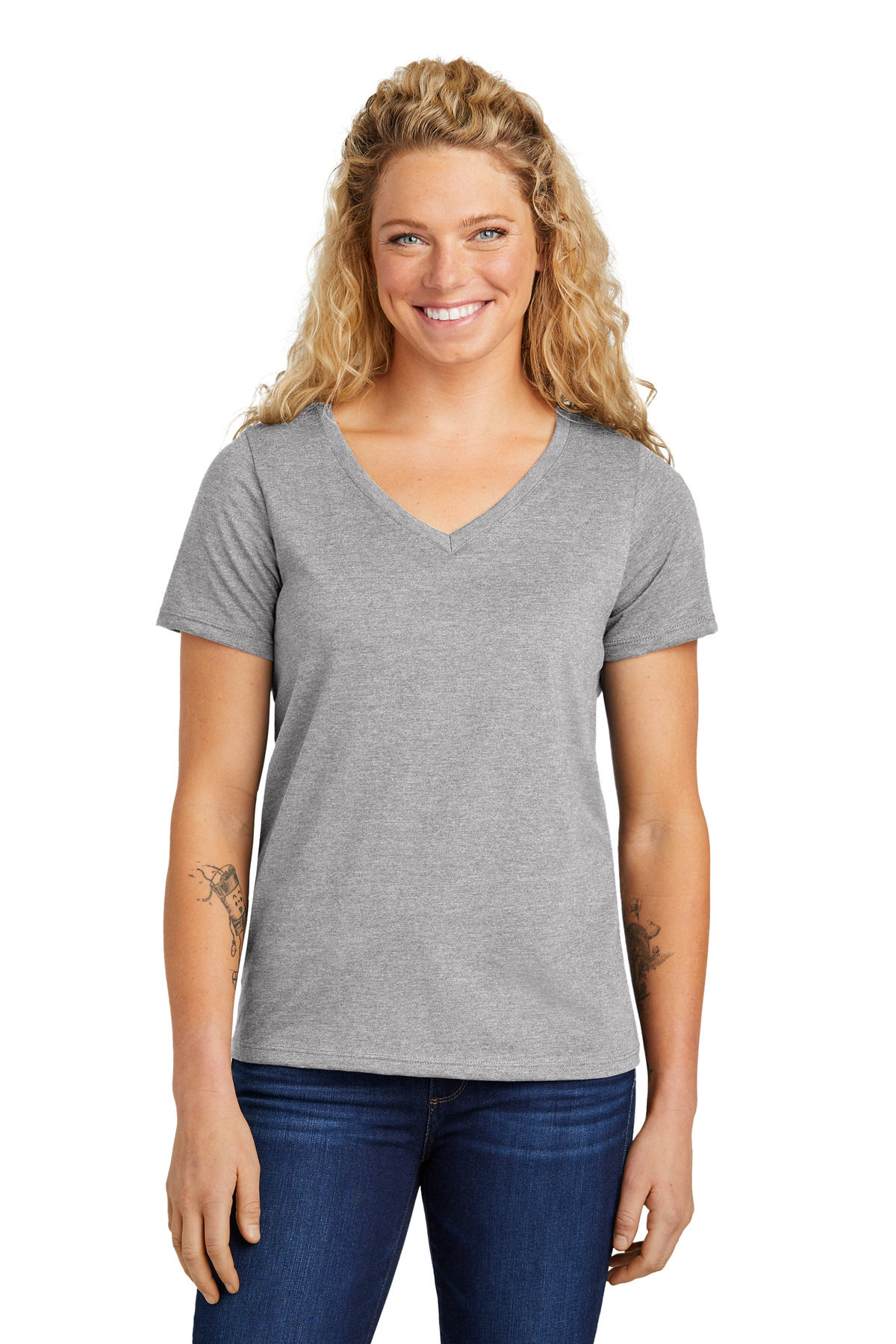 Volunteer Knitwear  Women's Daily V-Neck Tee LVL45V