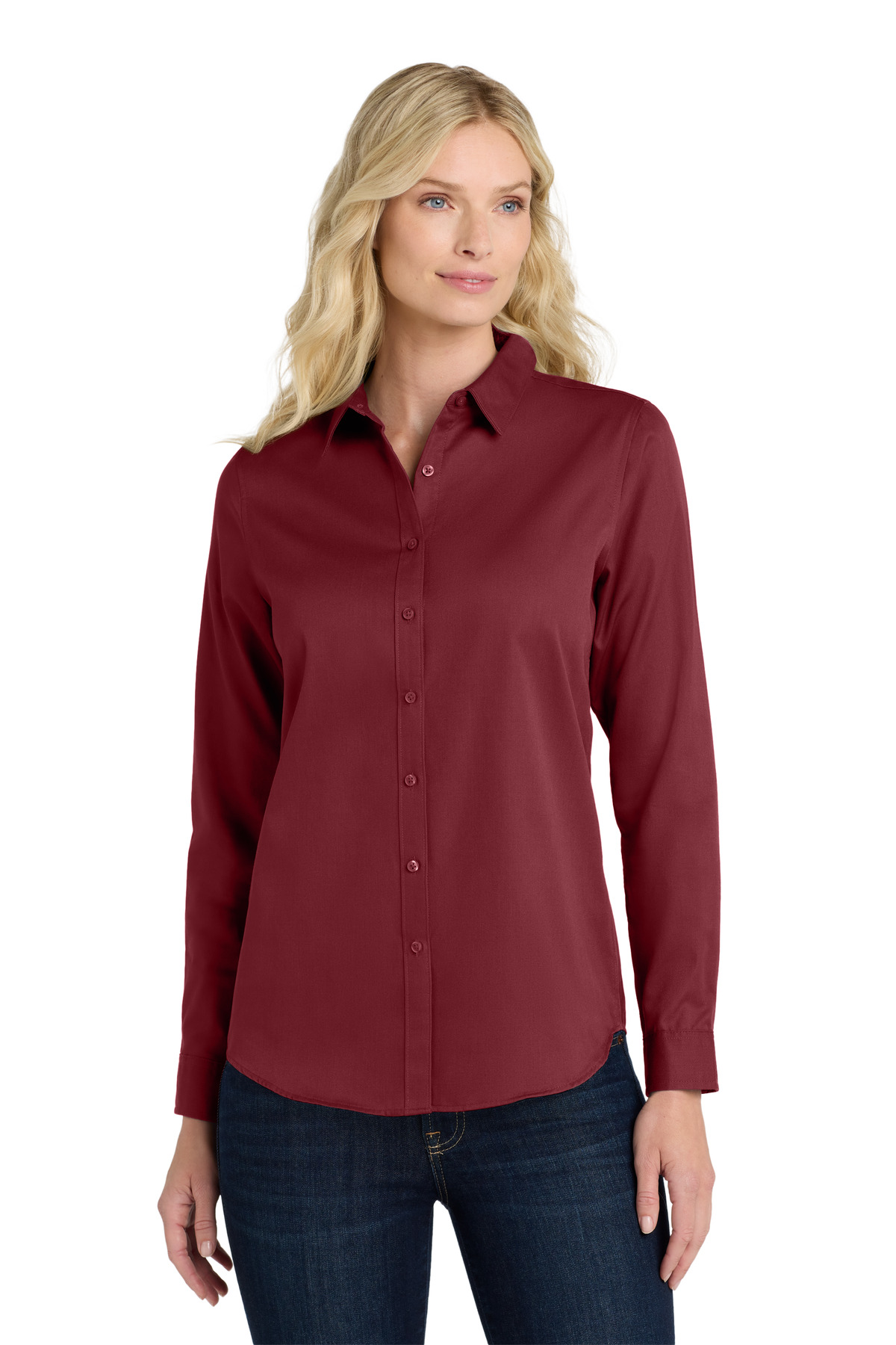 Port Authority ® Women's Long Sleeve SuperPro React  Twill Shirt. LW808