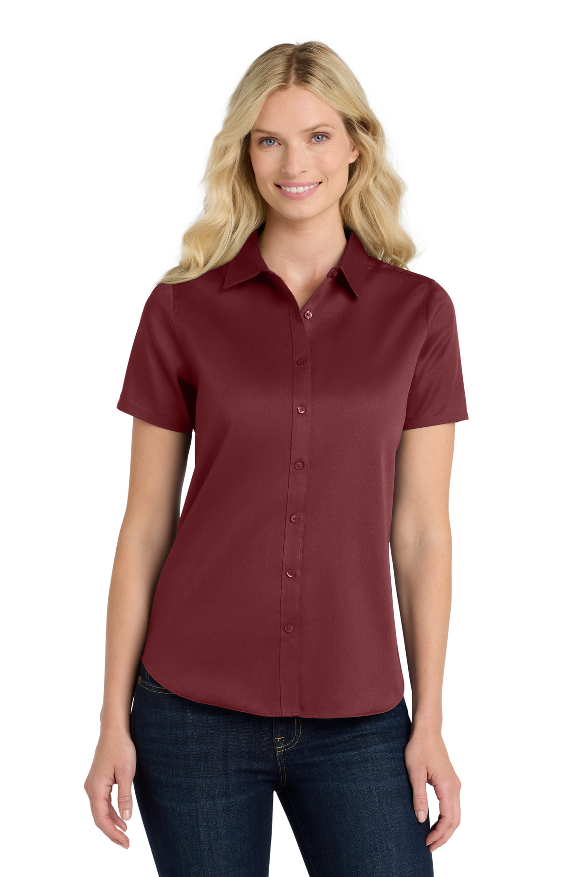 Port Authority ® Women's Short Sleeve SuperPro React  Twill Shirt. LW809