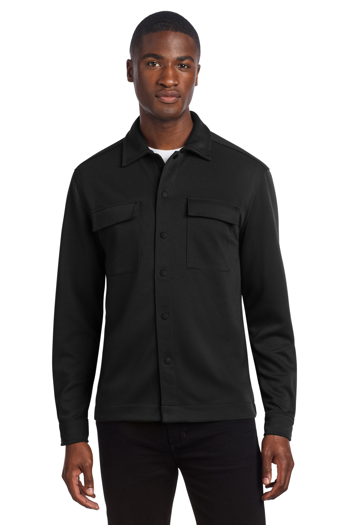 Mercer+Mettle ® Double-Knit Snap Front Jacket MM3004