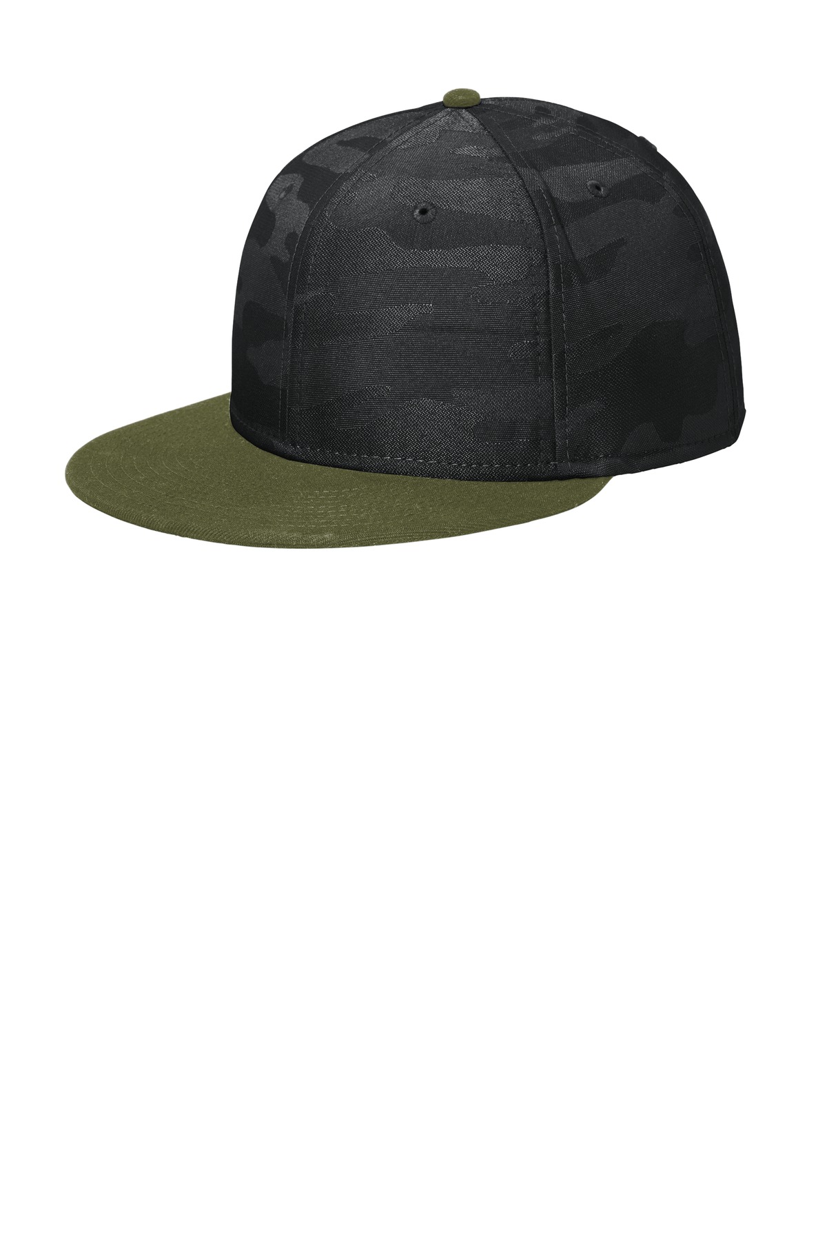 New Era ® Camo Flat Bill Snapback Cap NE407