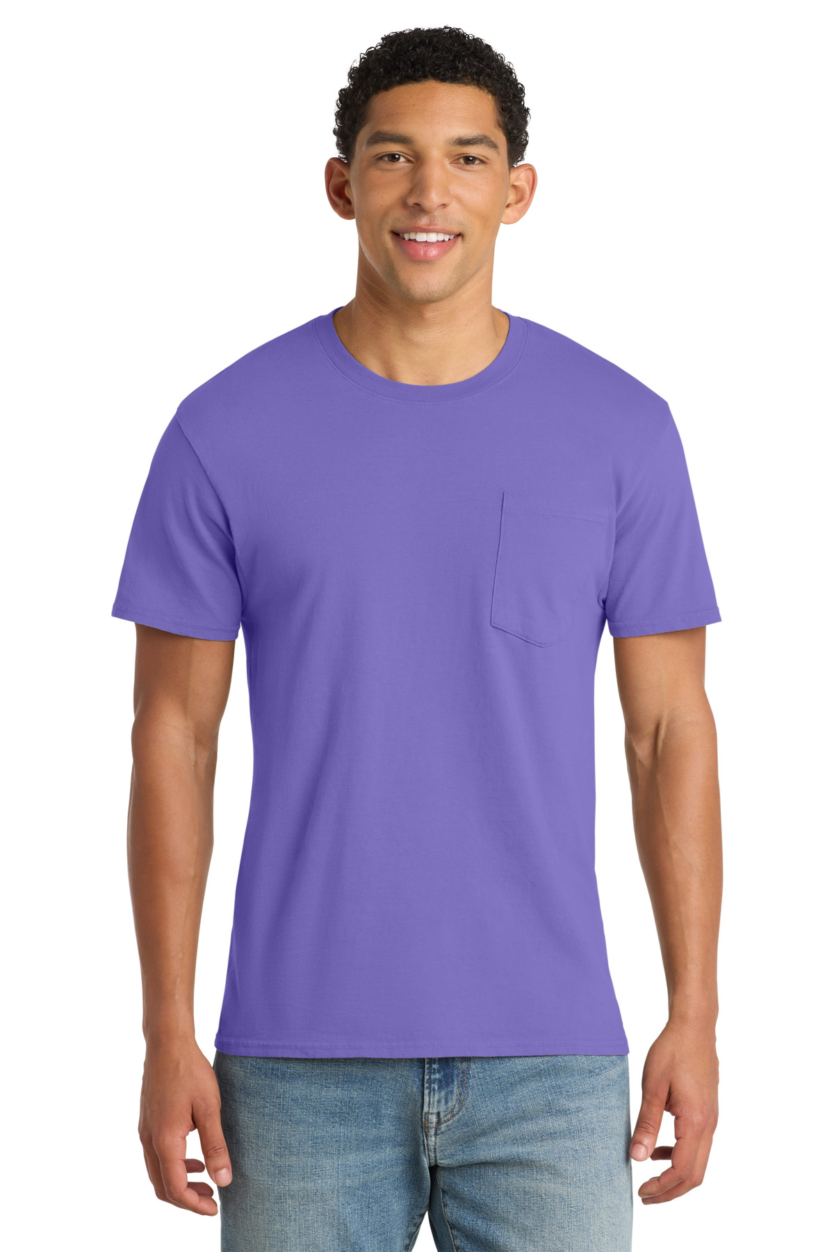Port & Co  Beach Wash ® Garment-Dyed Pocket Tee. PC099P