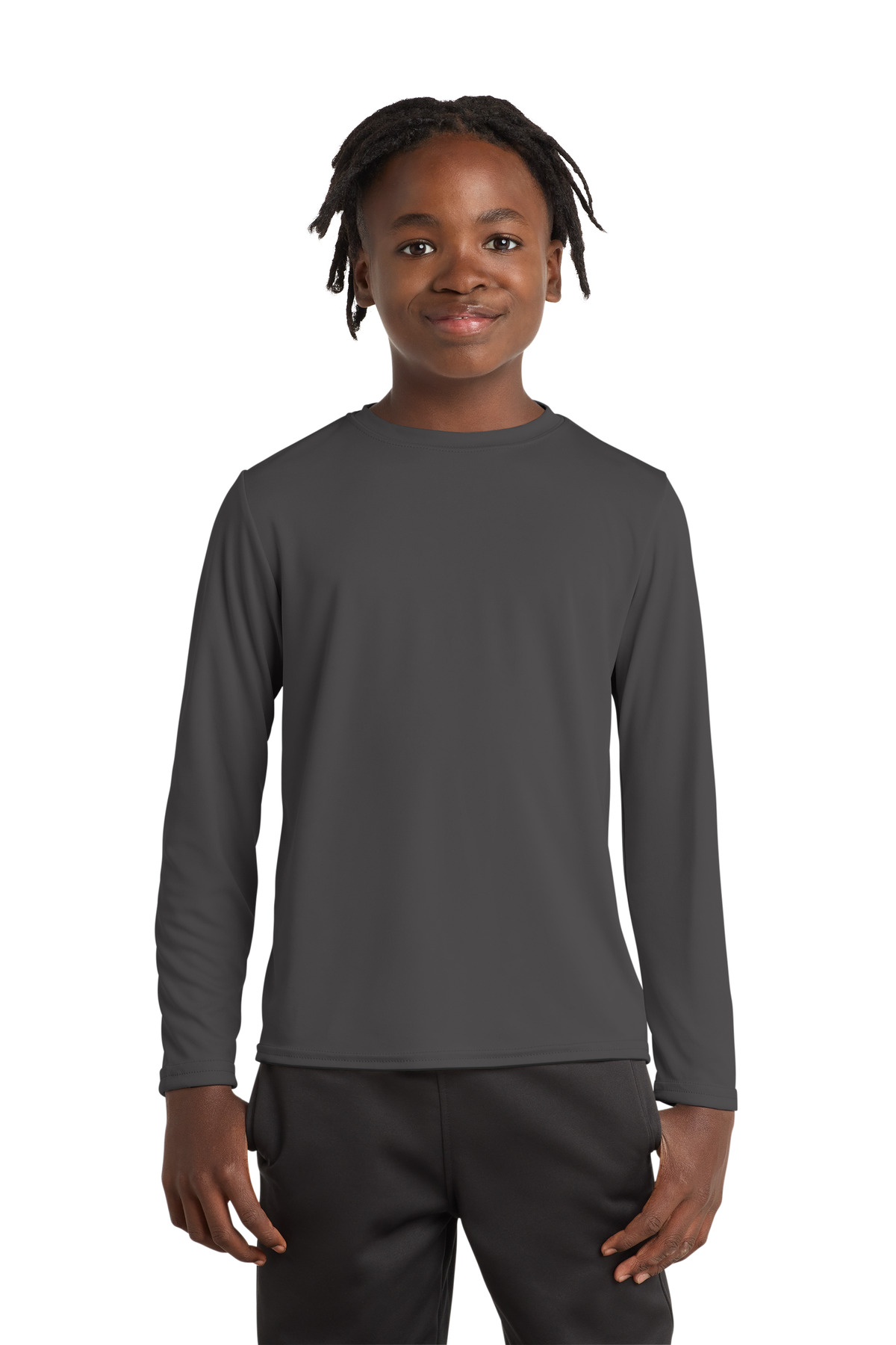 Port & Co  Youth Long Sleeve Performance Tee PC380YLS