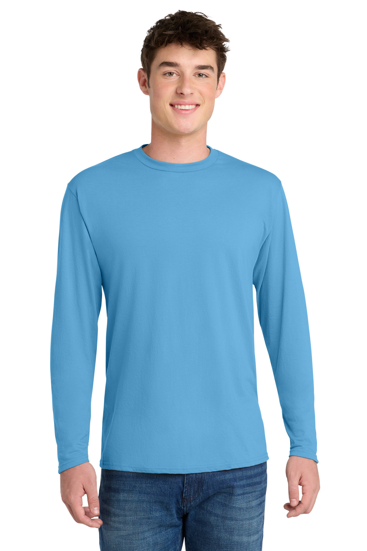 Port & Co  Long Sleeve Performance Blend Tee. PC381LS