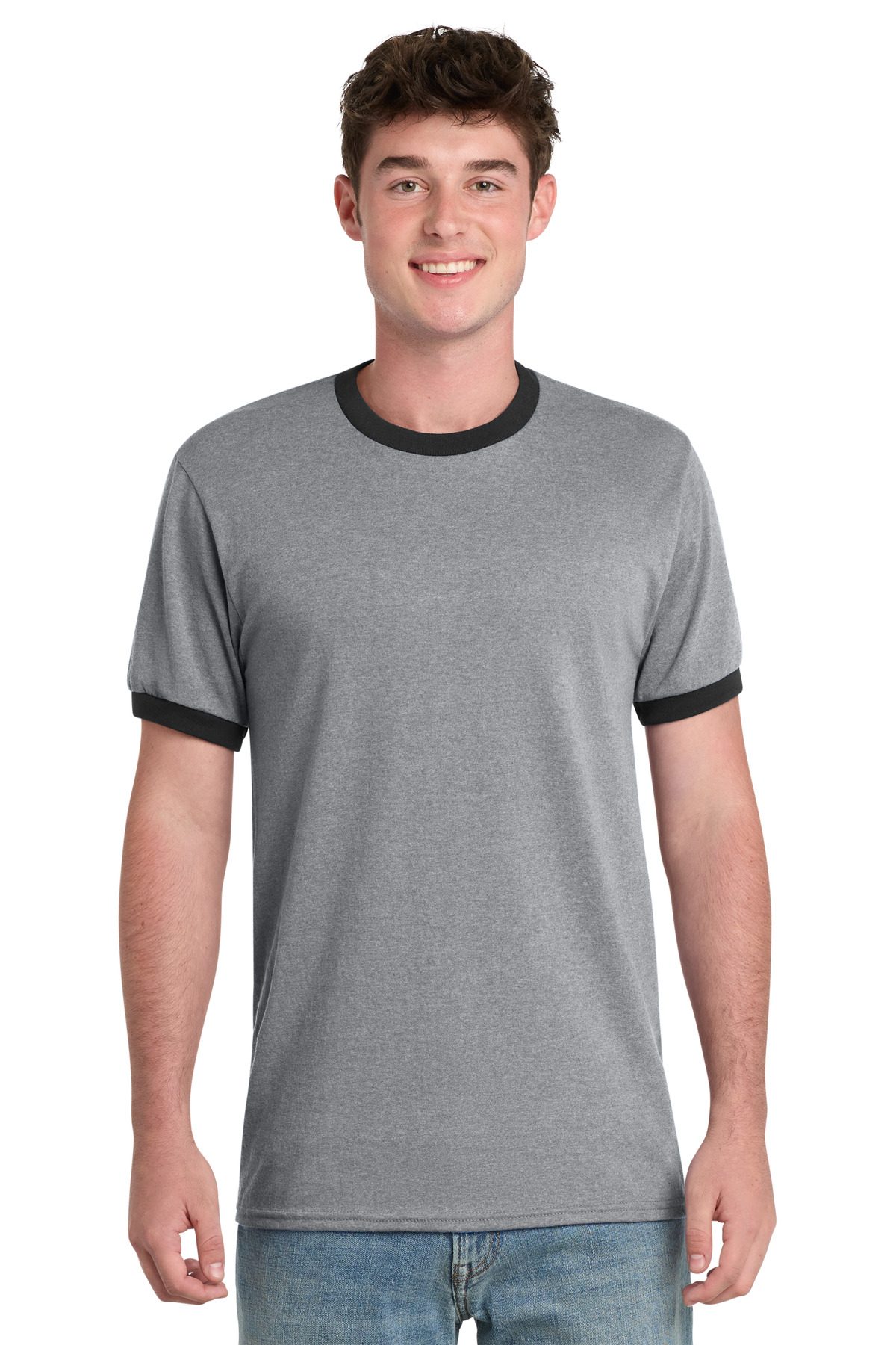 Port & Co  Core Cotton Ringer Tee. PC54R