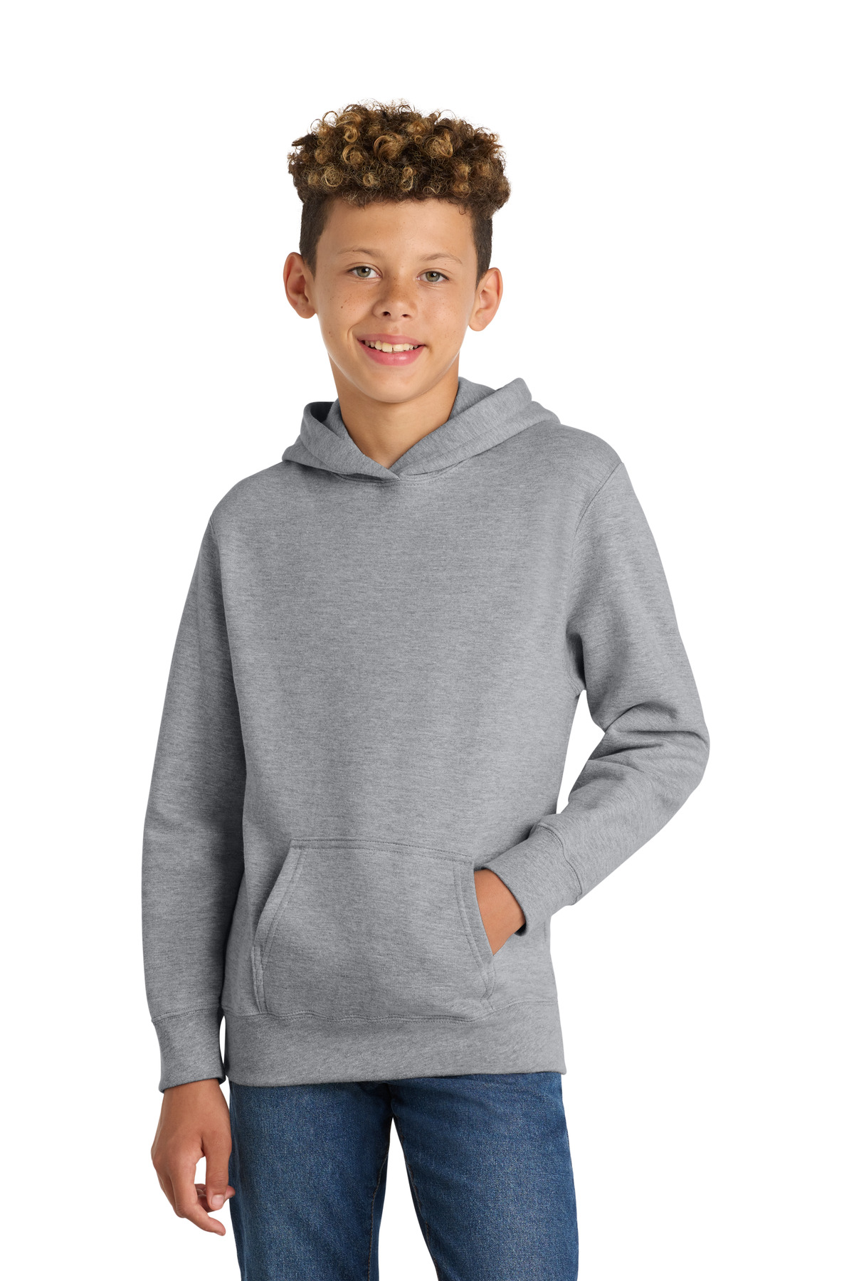 Port & Co  Youth Fan Favorite Fleece Pullover Hooded Sweatshirt. PC850YH