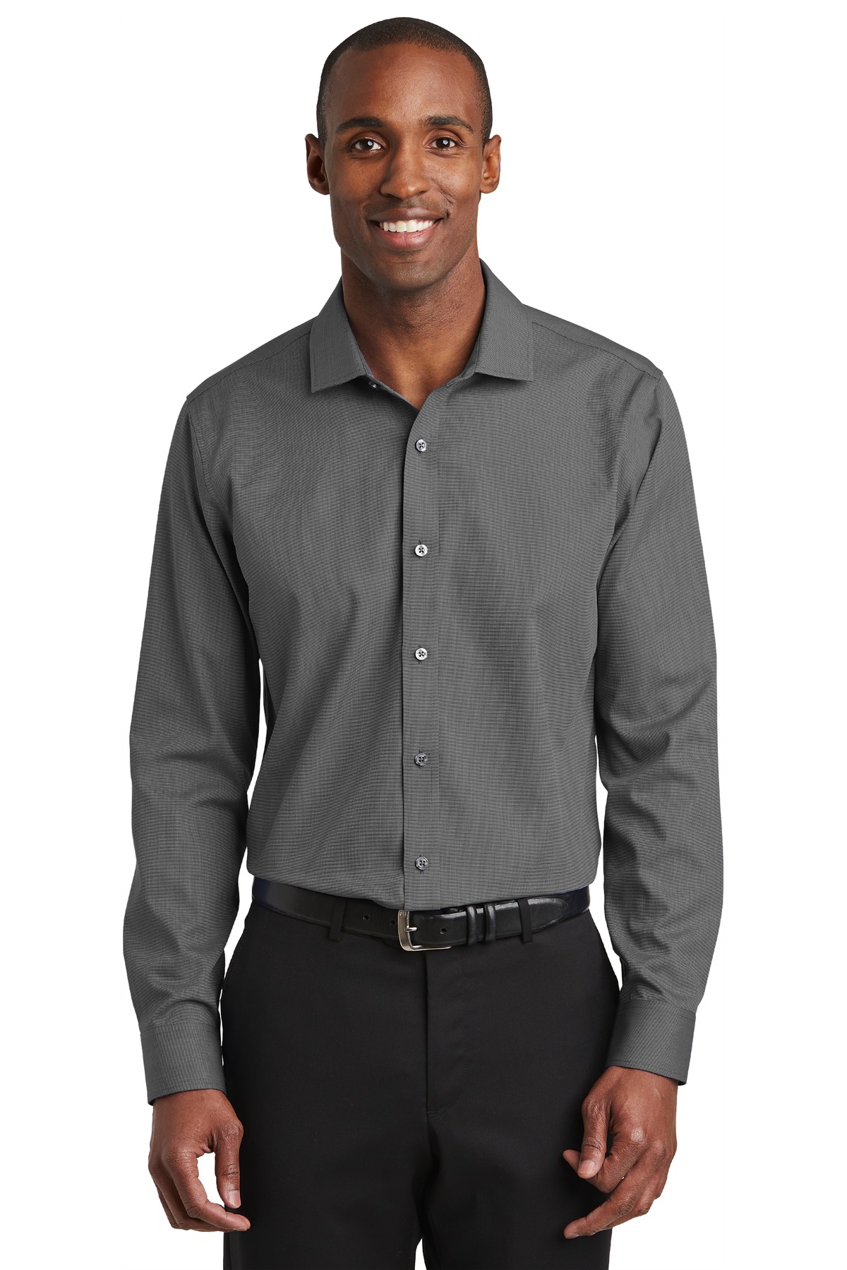 Red House ® Slim Fit Nailhead Non-Iron Shirt. RH390