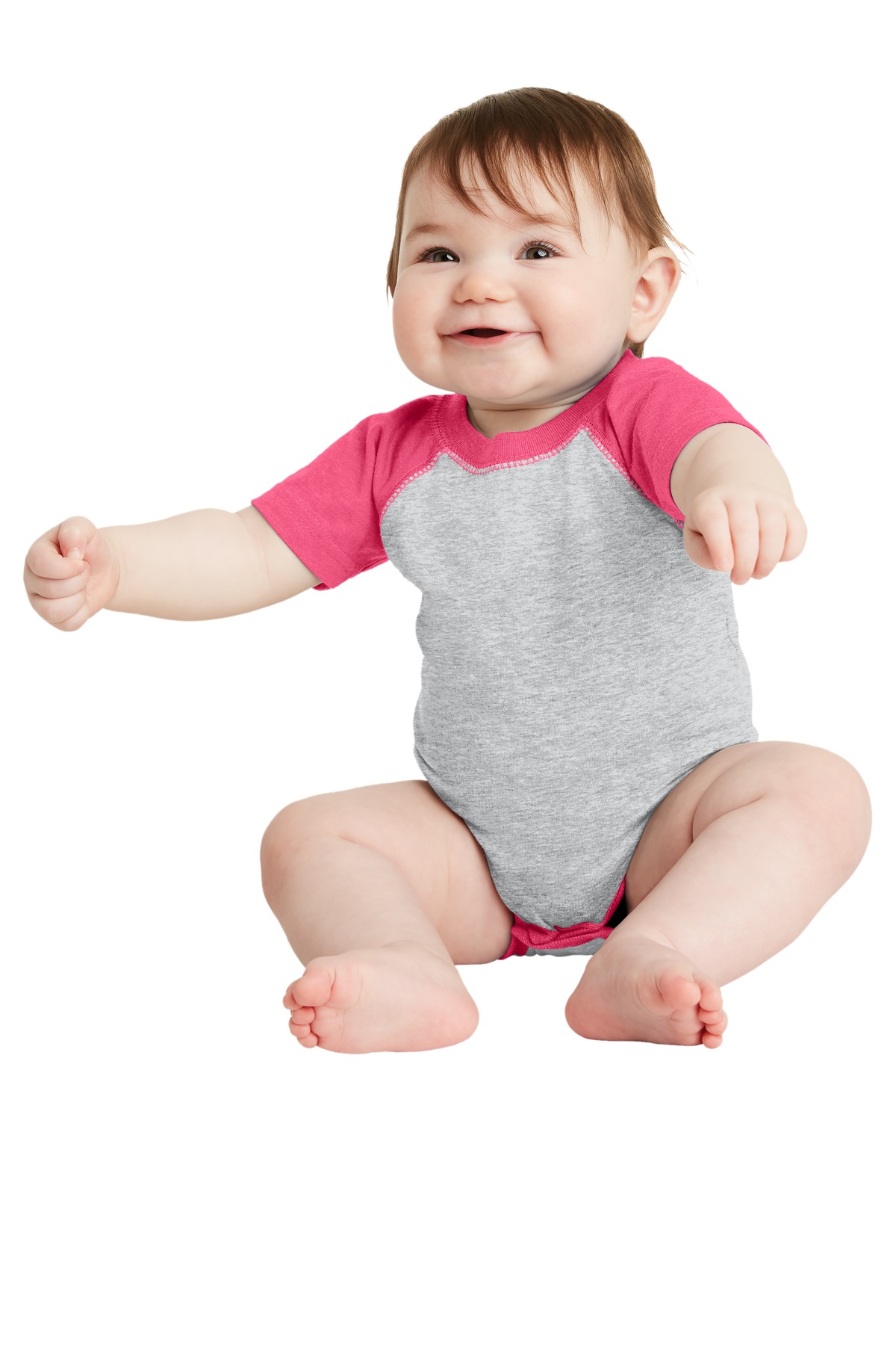 Rabbit Skins  Infant Baseball Fine Jersey Bodysuit. RS4430