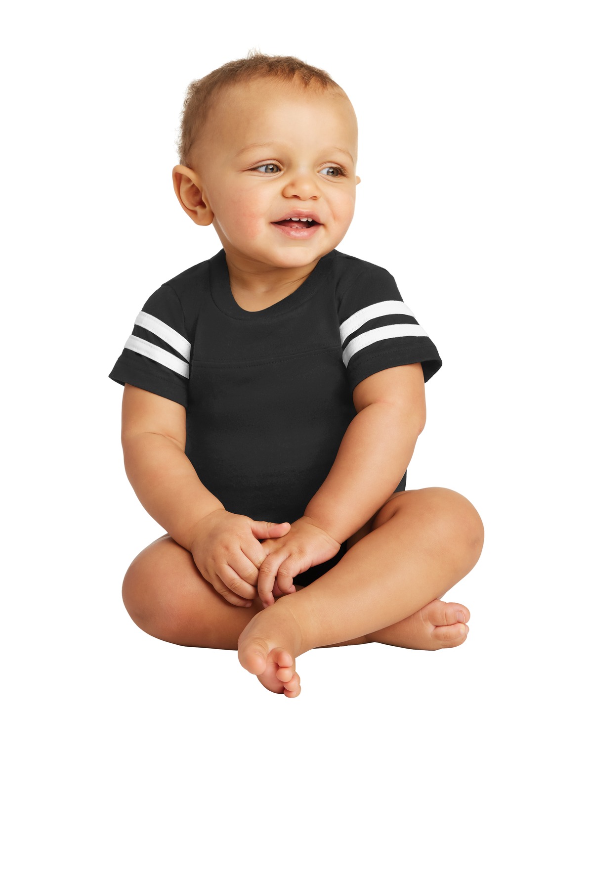 Rabbit Skins  Infant Football Fine Jersey Bodysuit. RS4437